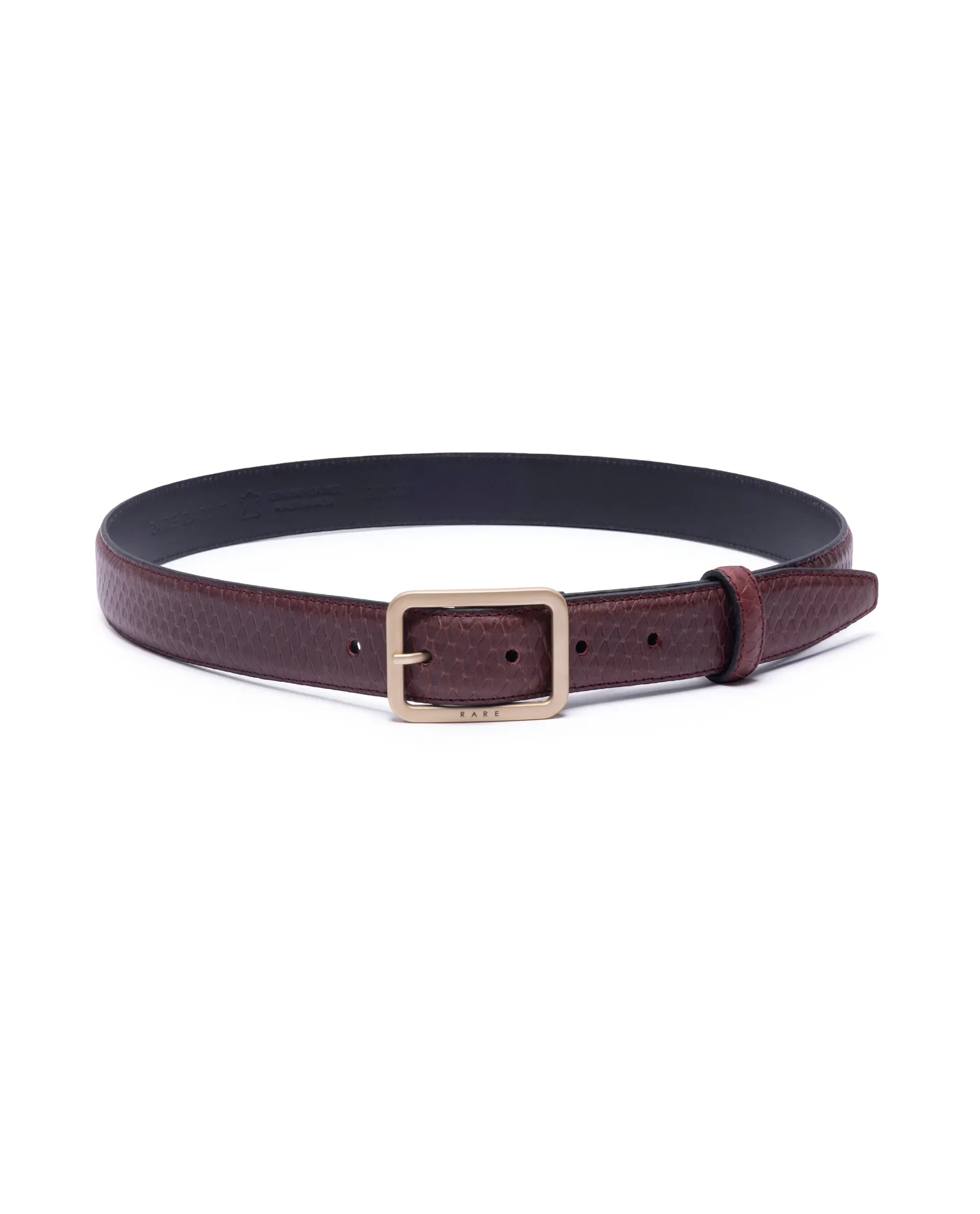 Rare Rabbit Men's Dudly Cherry Non Reversible Belt - Image 3