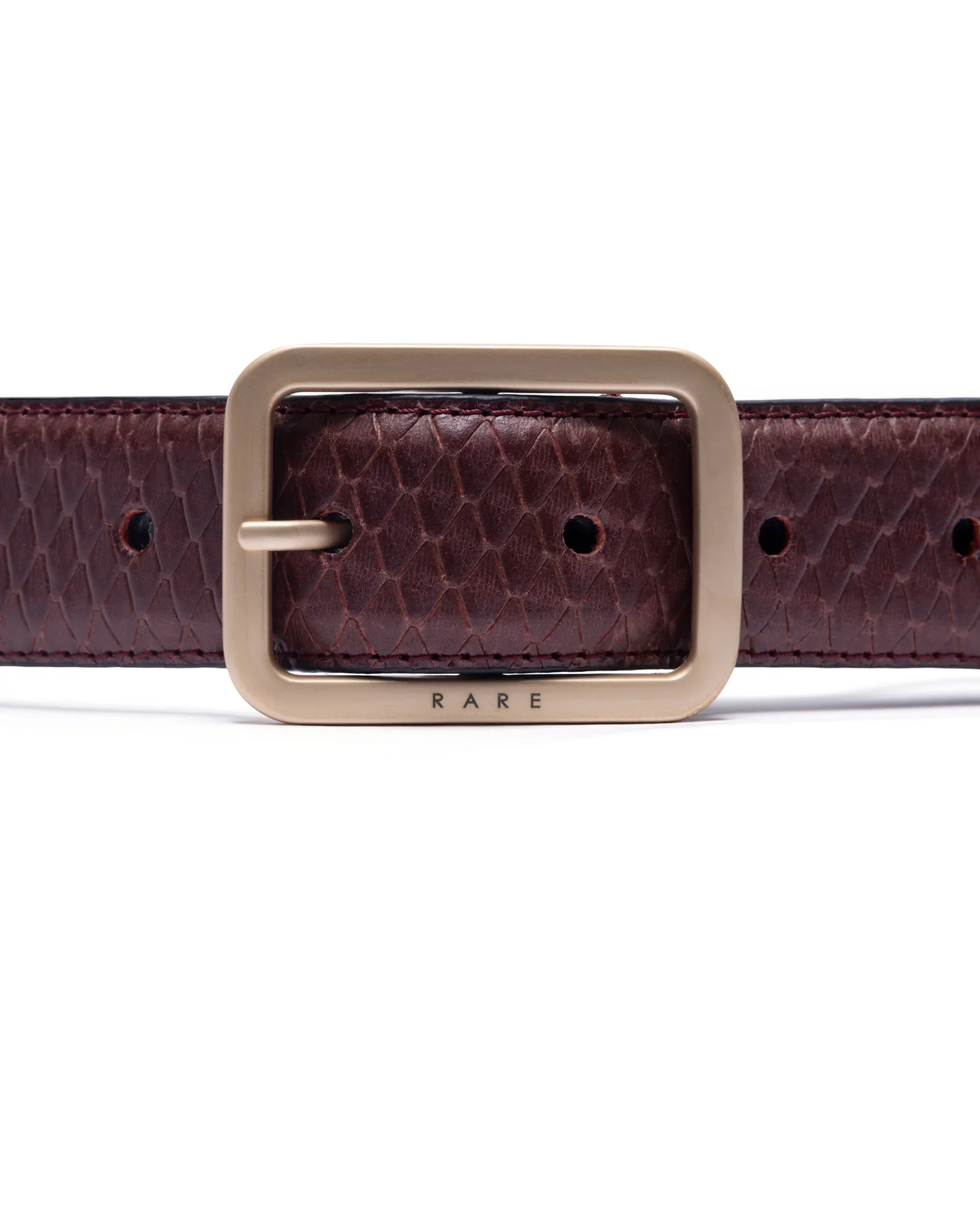 Rare Rabbit Men's Dudly Cherry Non Reversible Belt - Image 4