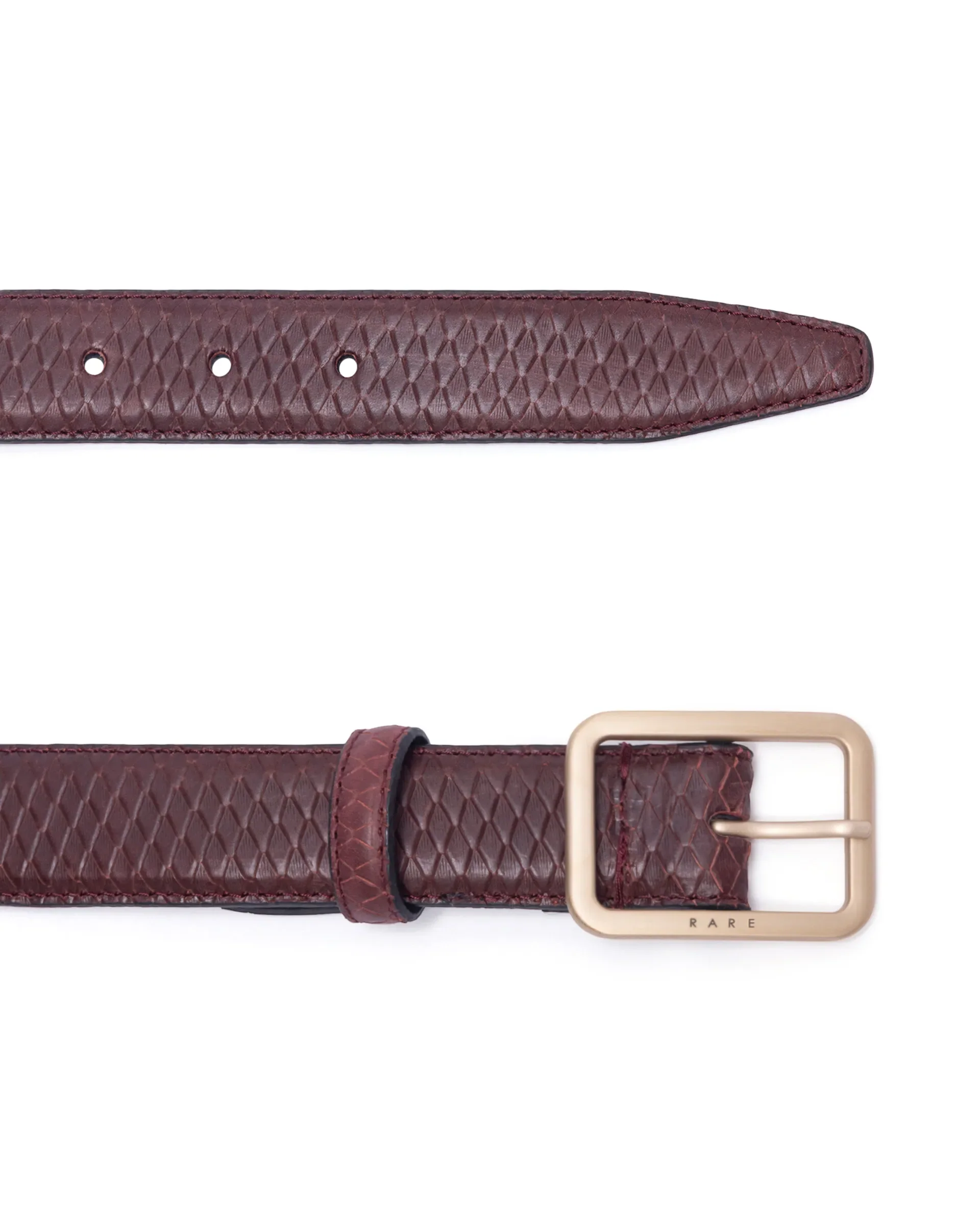 Rare Rabbit Men's Dudly Cherry Non Reversible Belt - Image 5