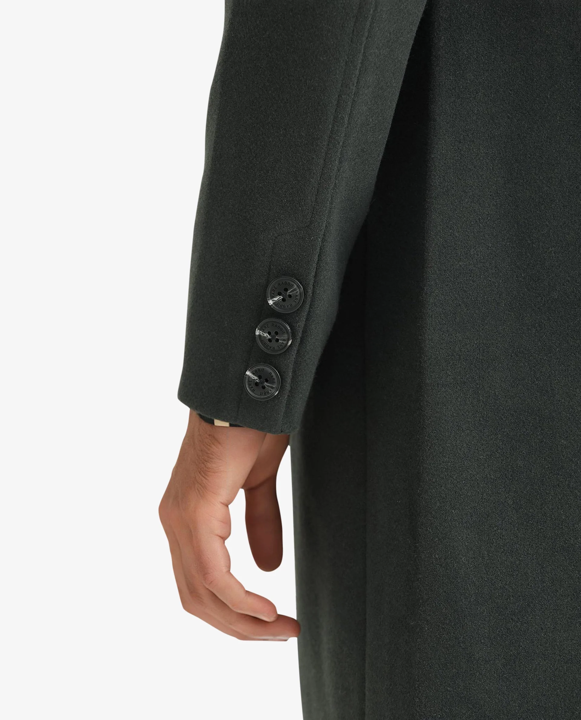 Rare Rabbit Men's Dune Green Polyester Plain Tailored Fit Full Sleeve Mandarin Collar Jacket - Image 8