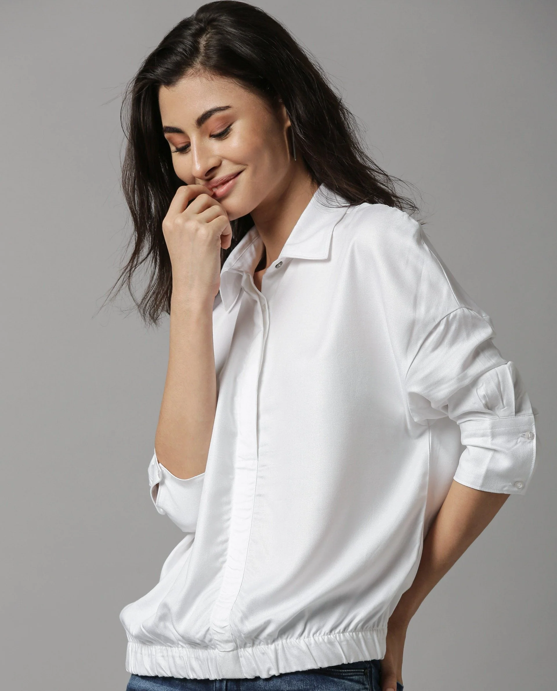 Rareism Women Dupe White Top Short Sleeves Solid - Image 6