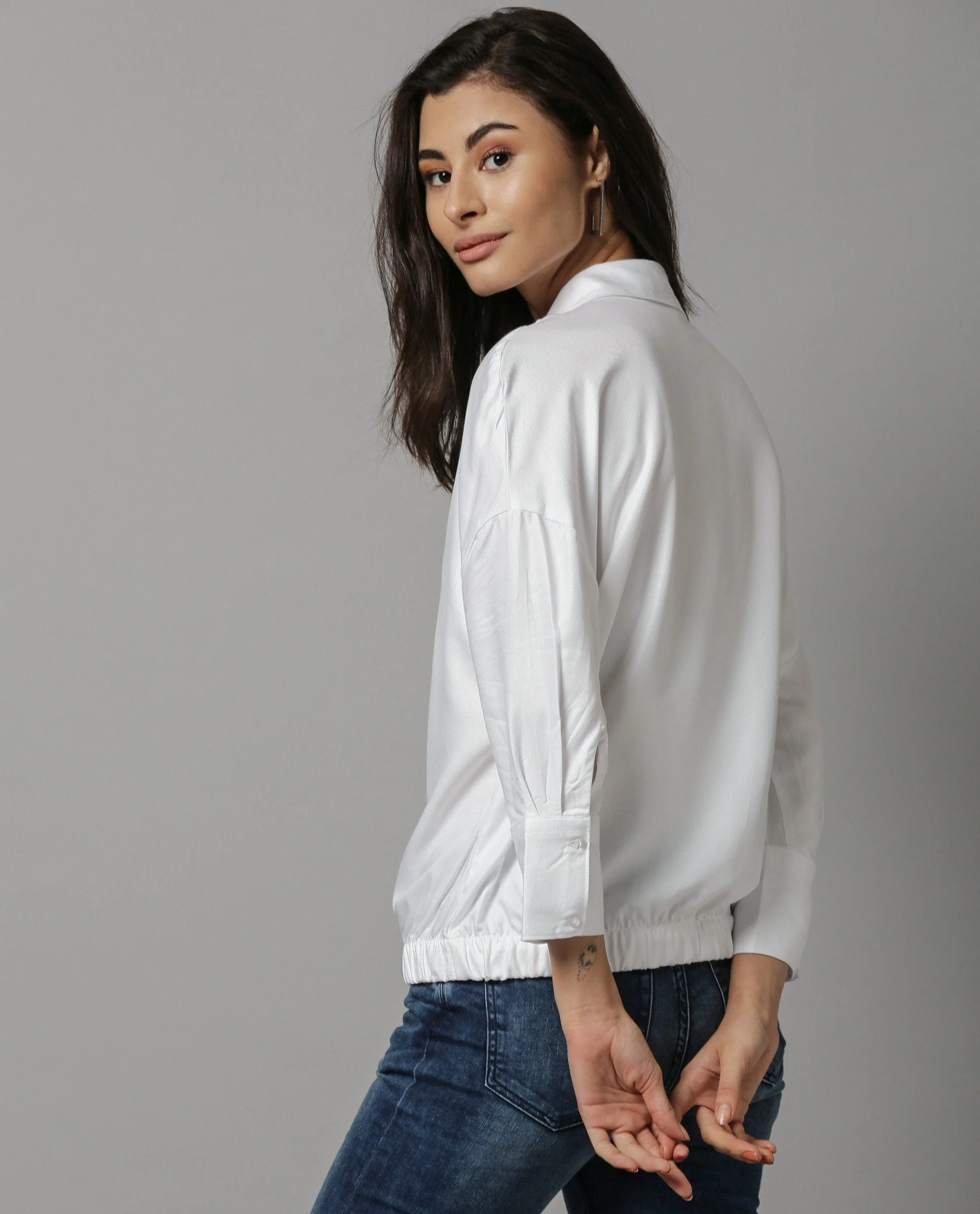 Rareism Women Dupe White Top Short Sleeves Solid - Image 7