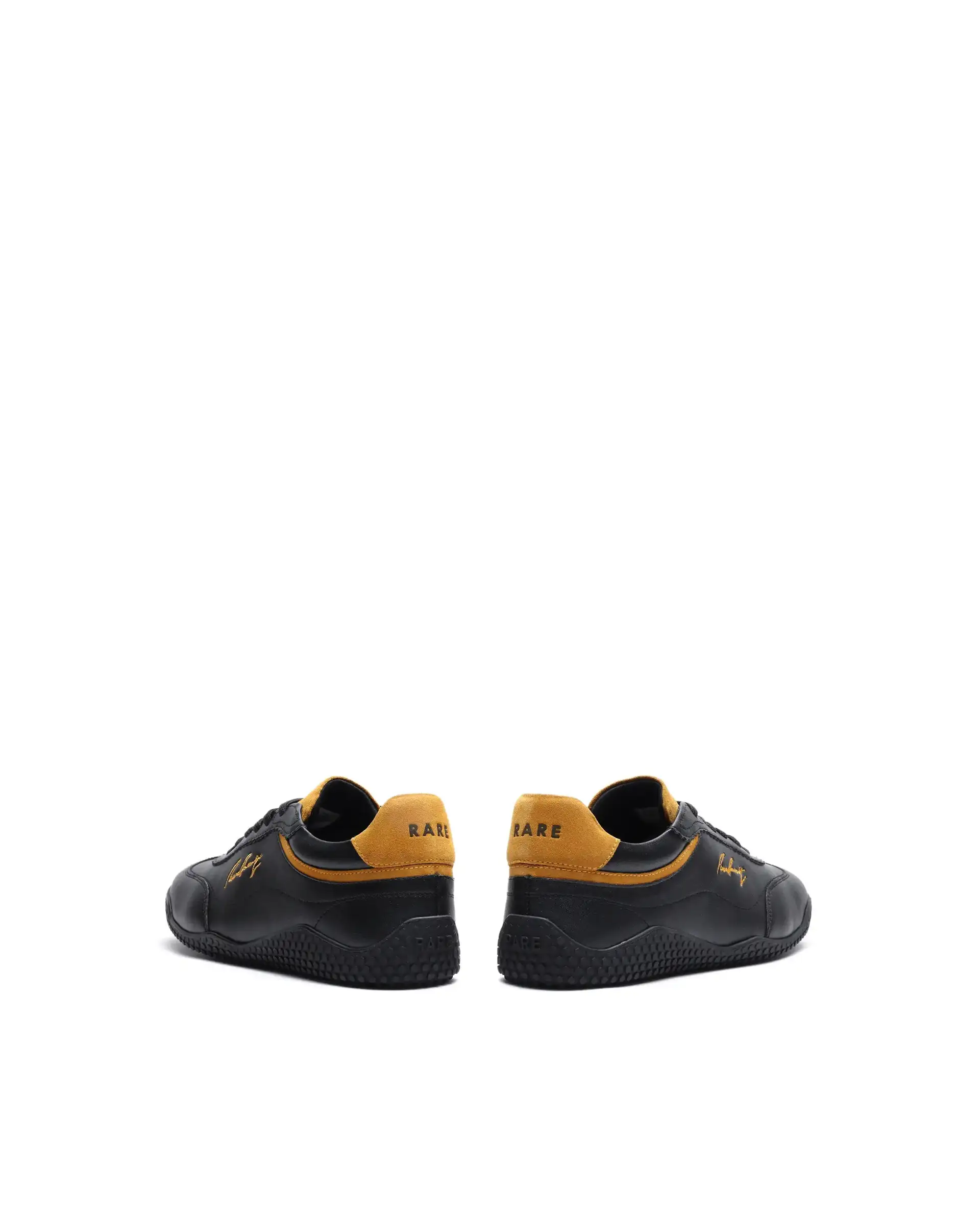 Rare Rabbit Men's Echo Black Micro Leather Sneaker - Image 6