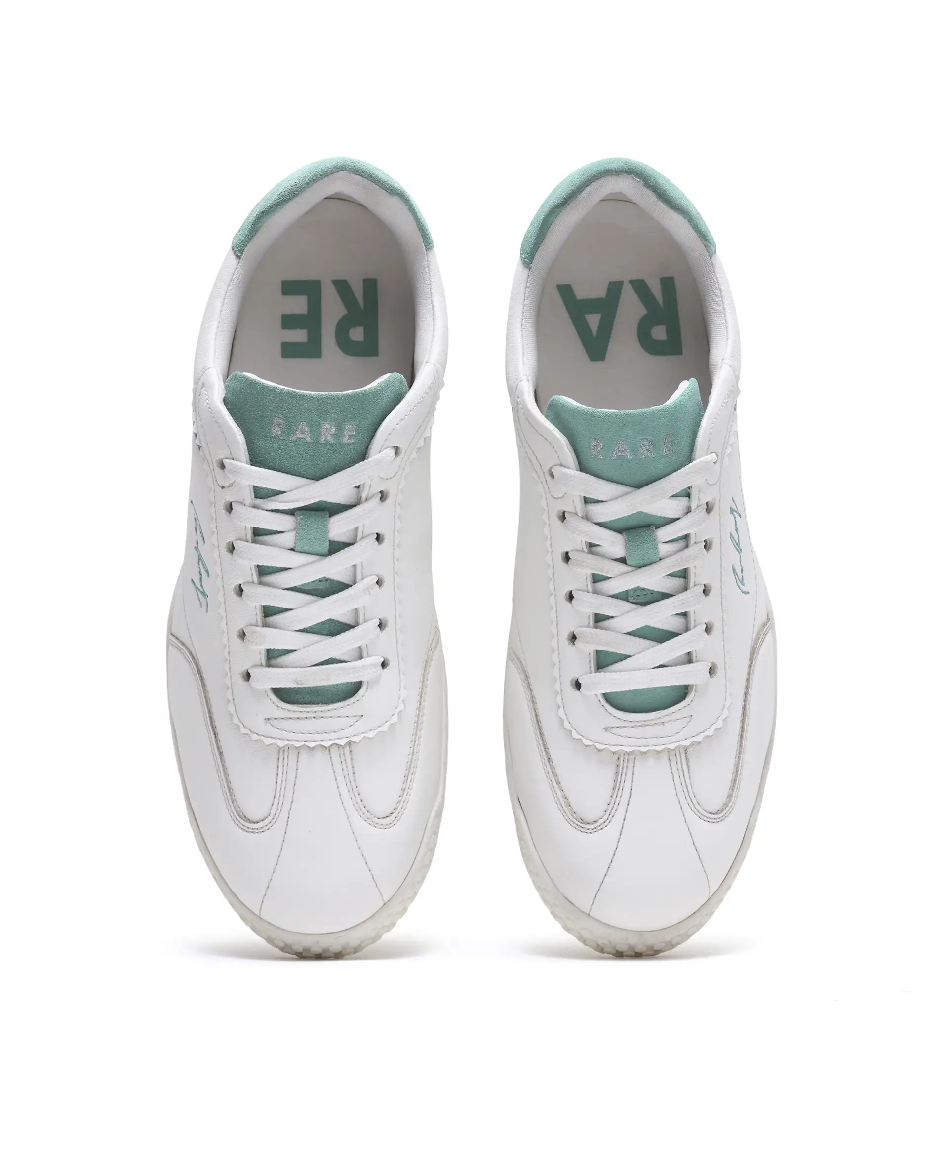 Rare Rabbit Men's Echo White Micro Leather Sneaker - Image 3