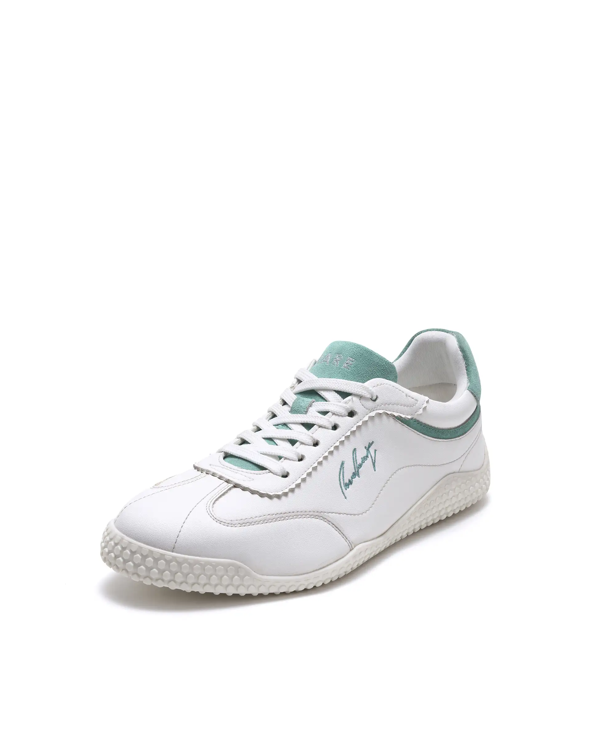 Rare Rabbit Men's Echo White Micro Leather Sneaker - Image 4