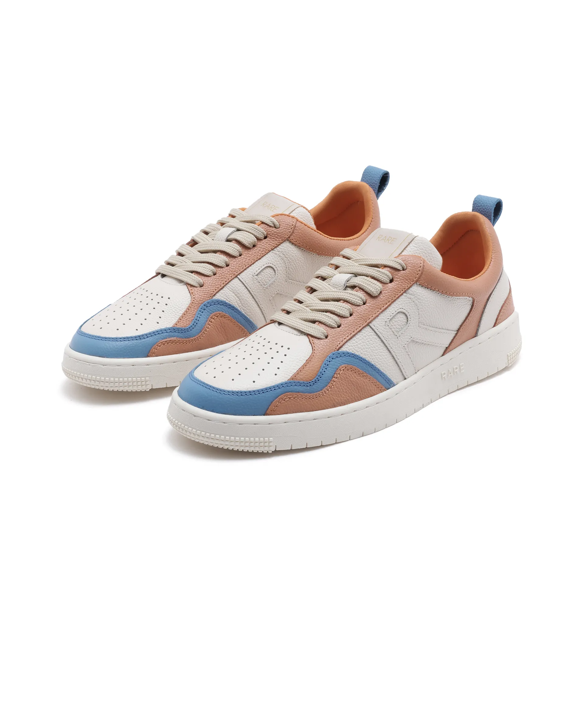Rare Rabbit Men Edamon Beige Leather Lace-Up Sneaker - Image 3