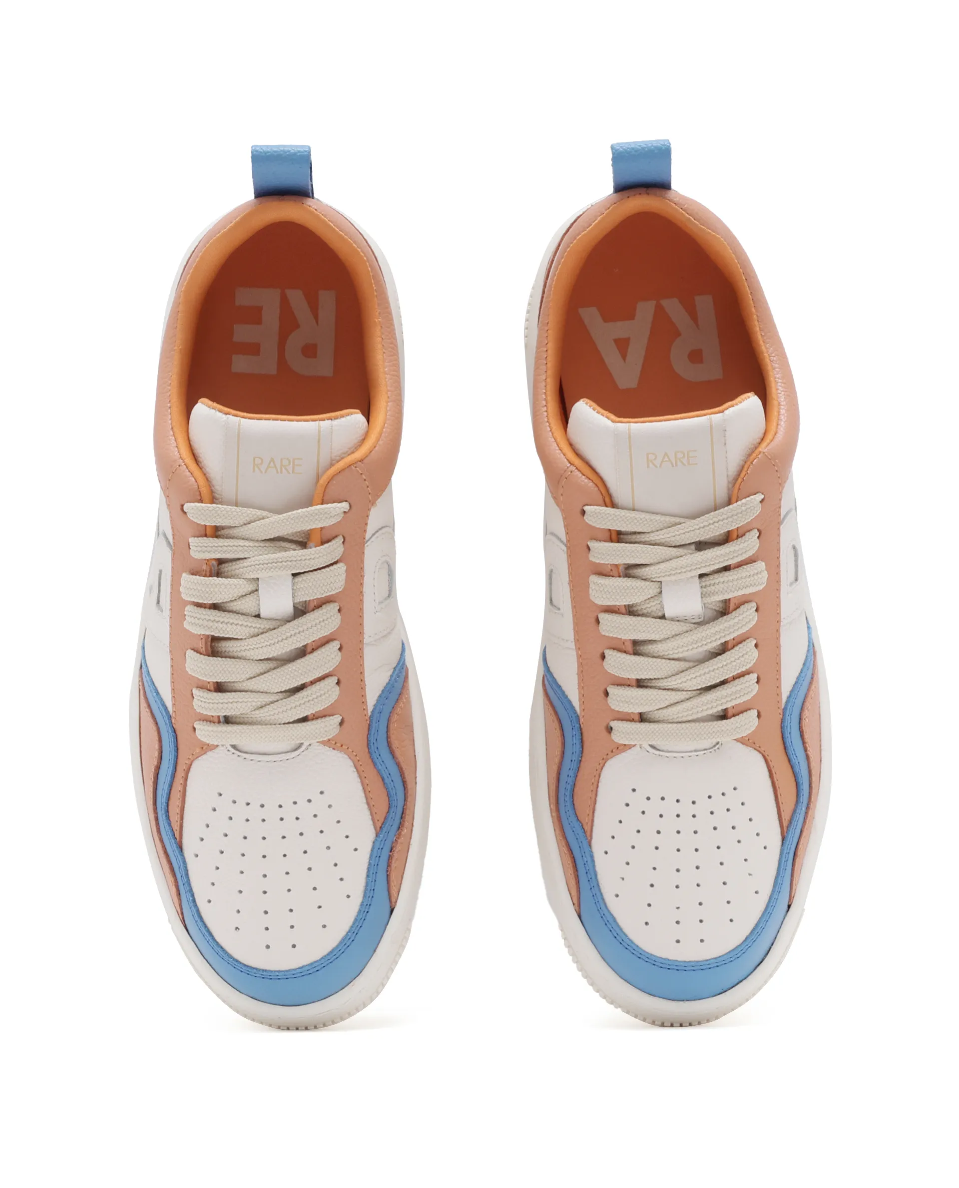 Rare Rabbit Men Edamon Beige Leather Lace-Up Sneaker - Image 4