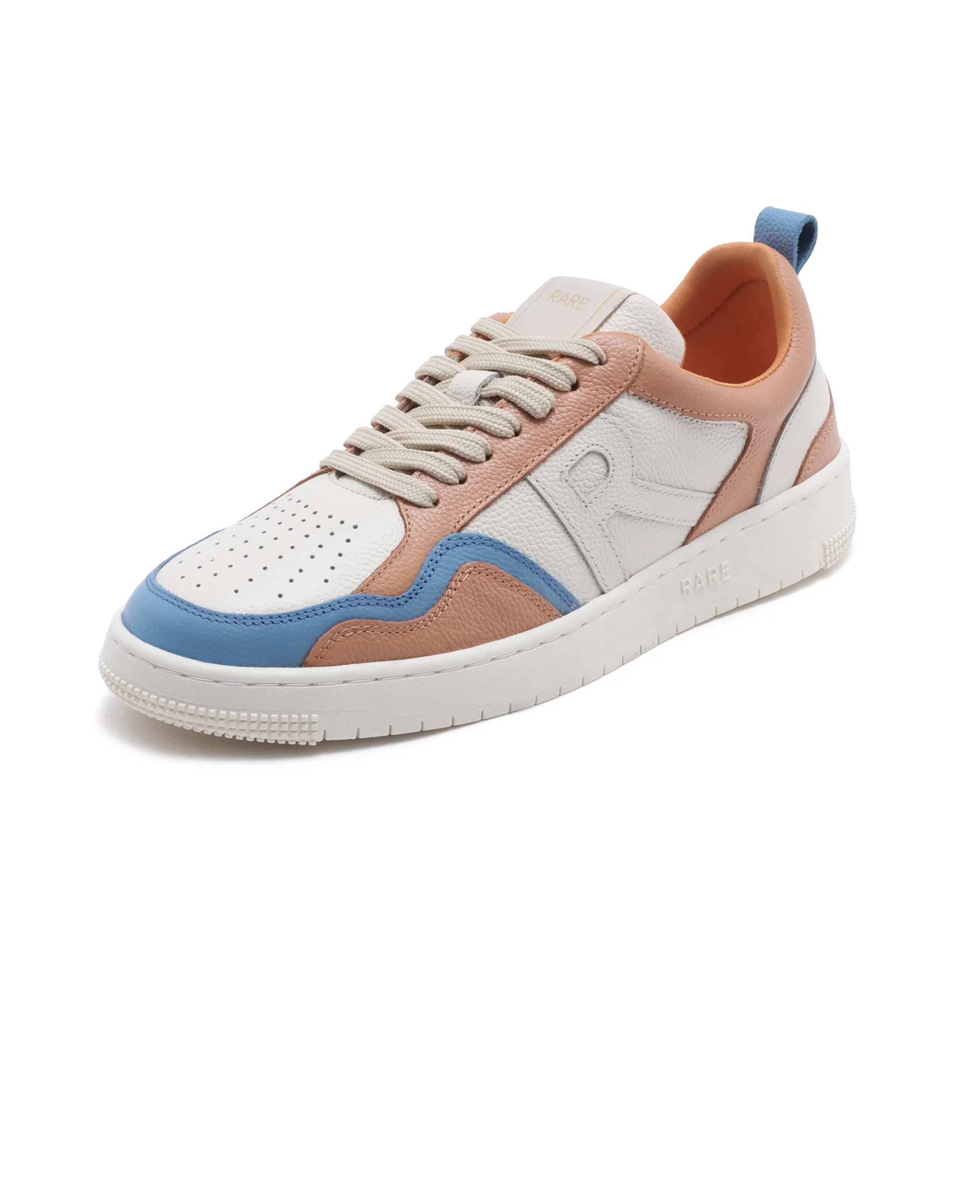 Rare Rabbit Men Edamon Beige Leather Lace-Up Sneaker - Image 6