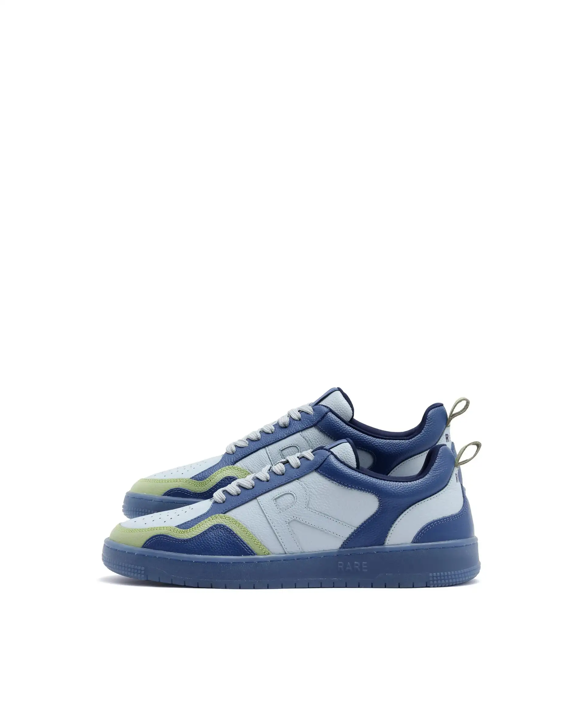 Rare Rabbit Men Edamon Blue Leather Lace-Up Sneaker - Image 7