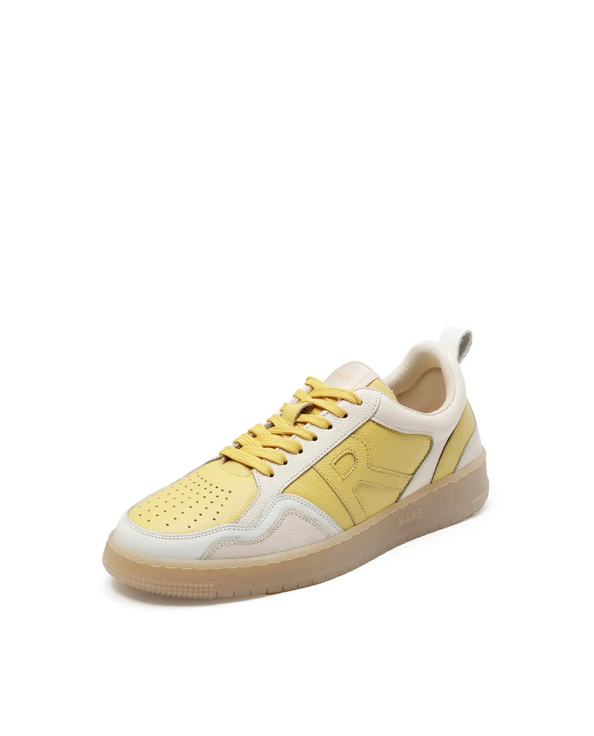Rare Rabbit Men Edamon Yellow Leather Lace-Up Sneaker - Image 5