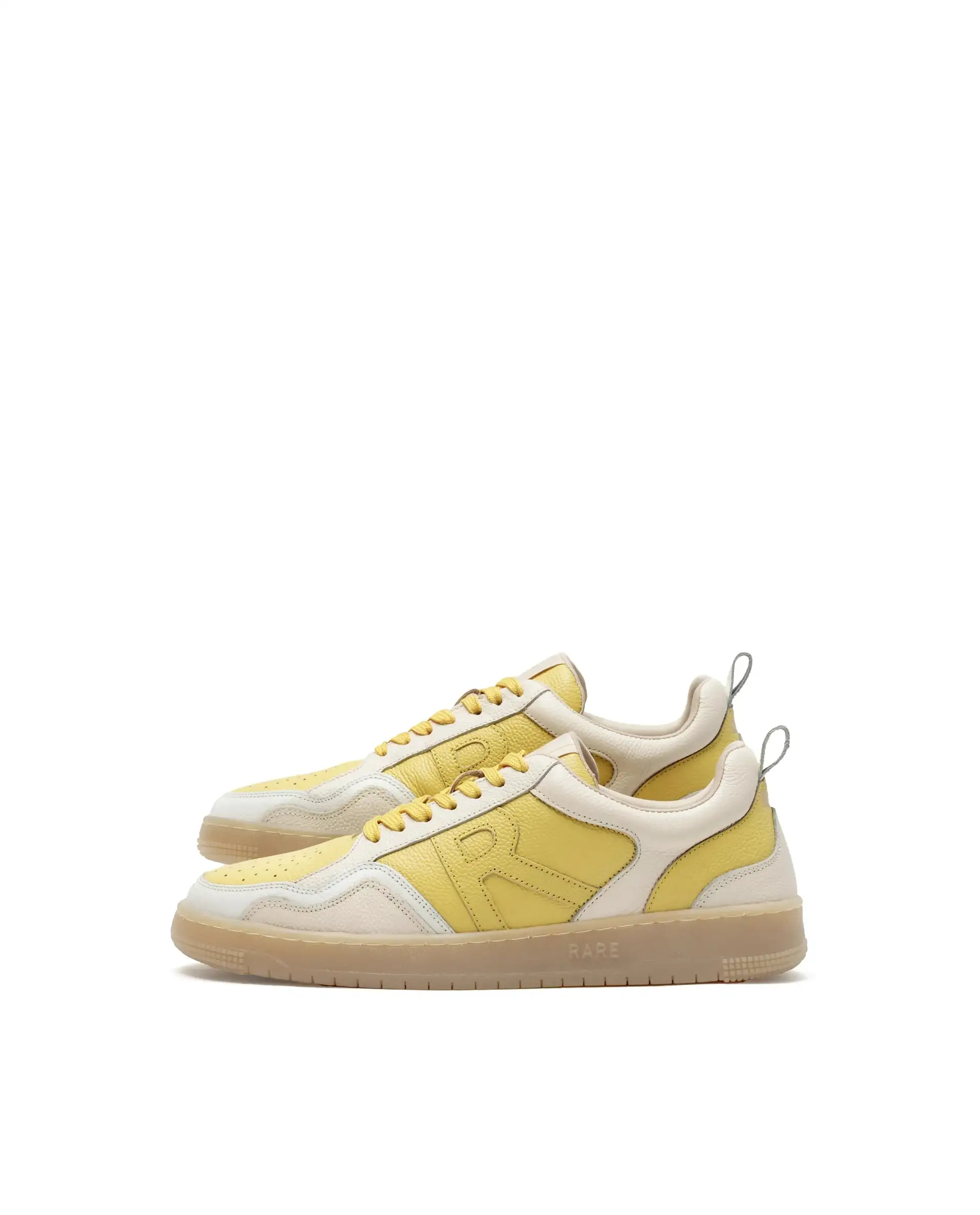 Rare Rabbit Men Edamon Yellow Leather Lace-Up Sneaker - Image 6