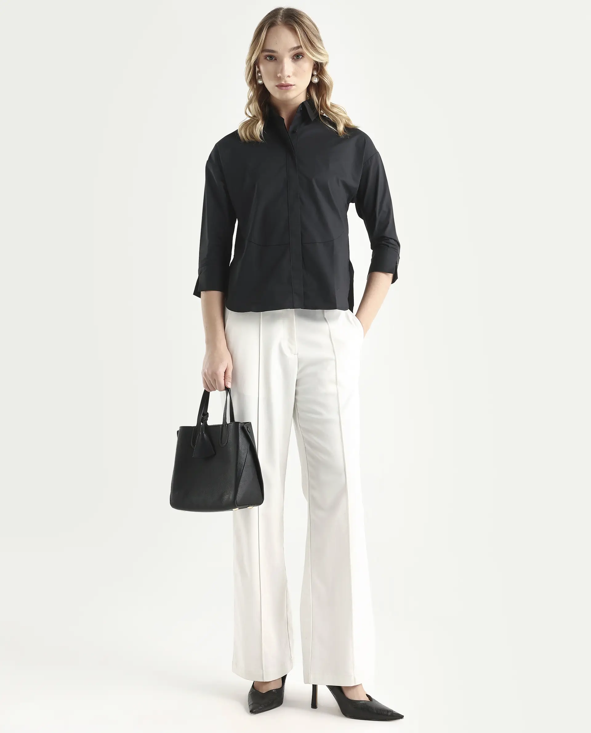 Rareism Women's Eleven Black Top - Image 2