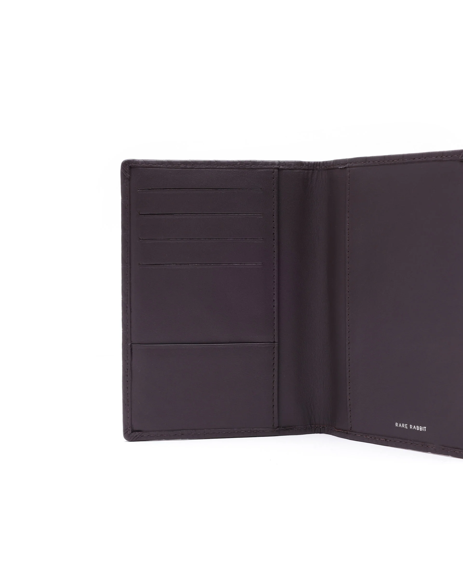 Rare Rabbit Men's Ellen Brown Bi Fold Rfid Embossed Monogram Passport Holder - Image 2
