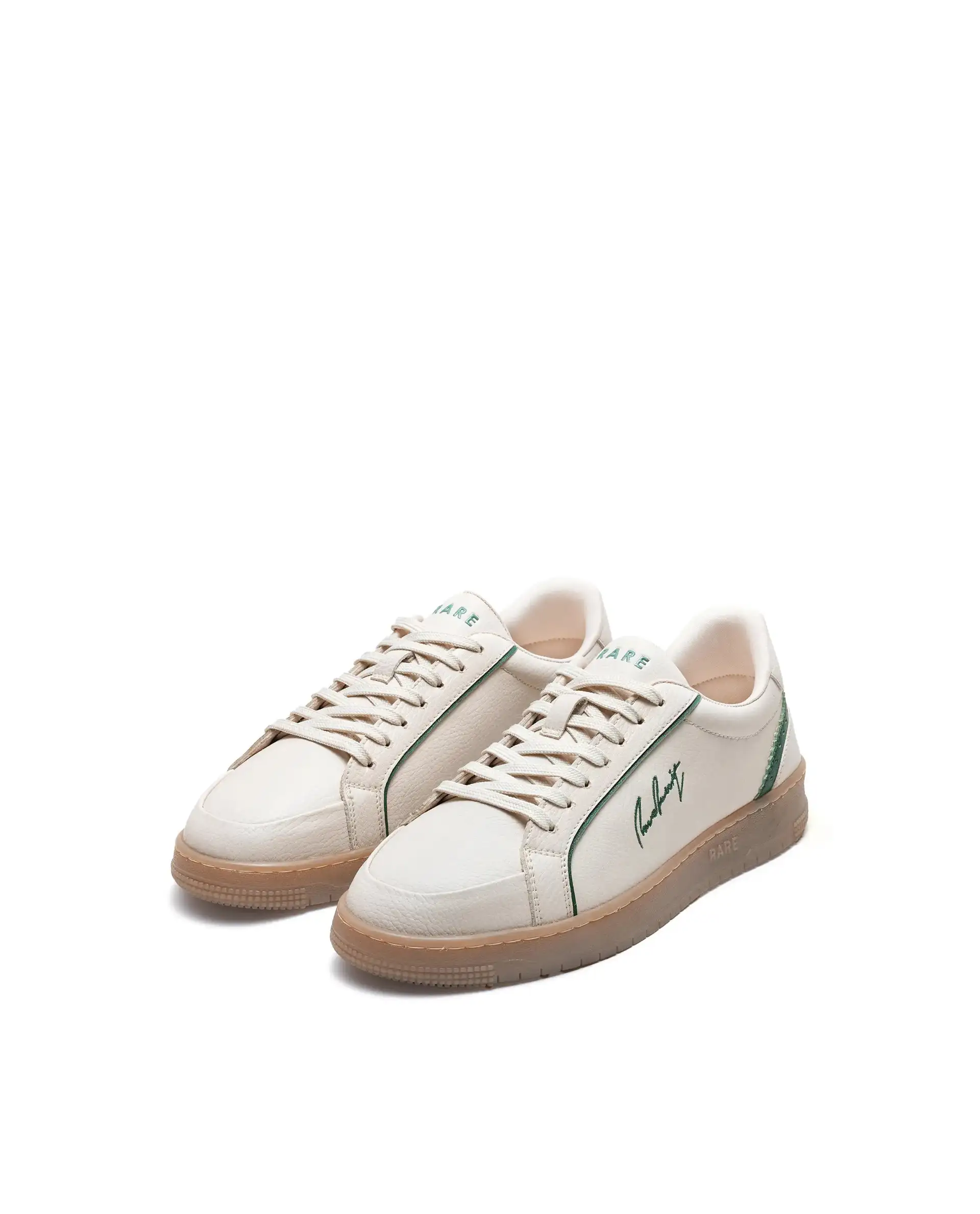 Rare Rabbit Men's Elleo Beige Micro Leather Sneaker - Image 3