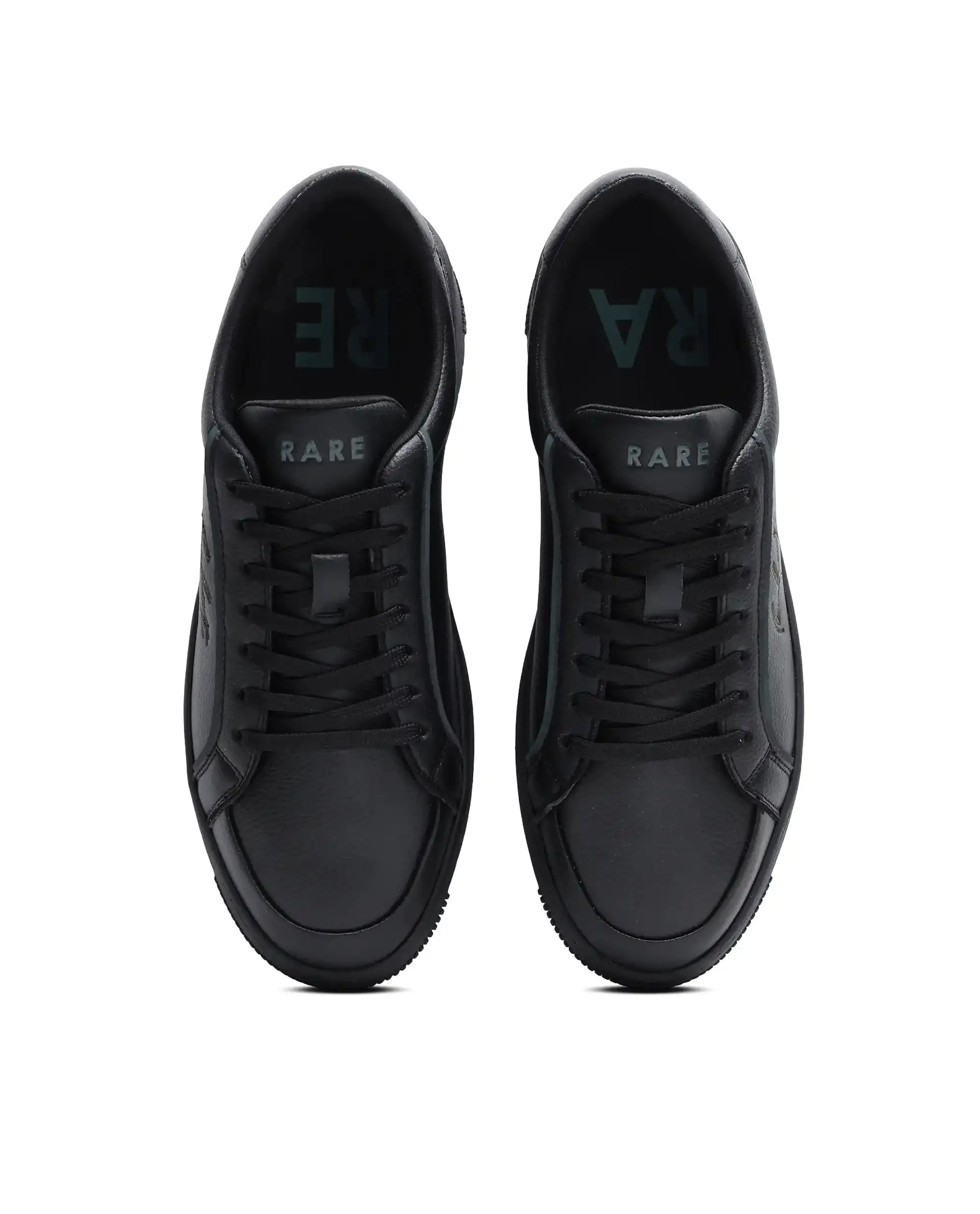 Rare Rabbit Men's Elleo Black Micro Leather Sneaker - Image 5
