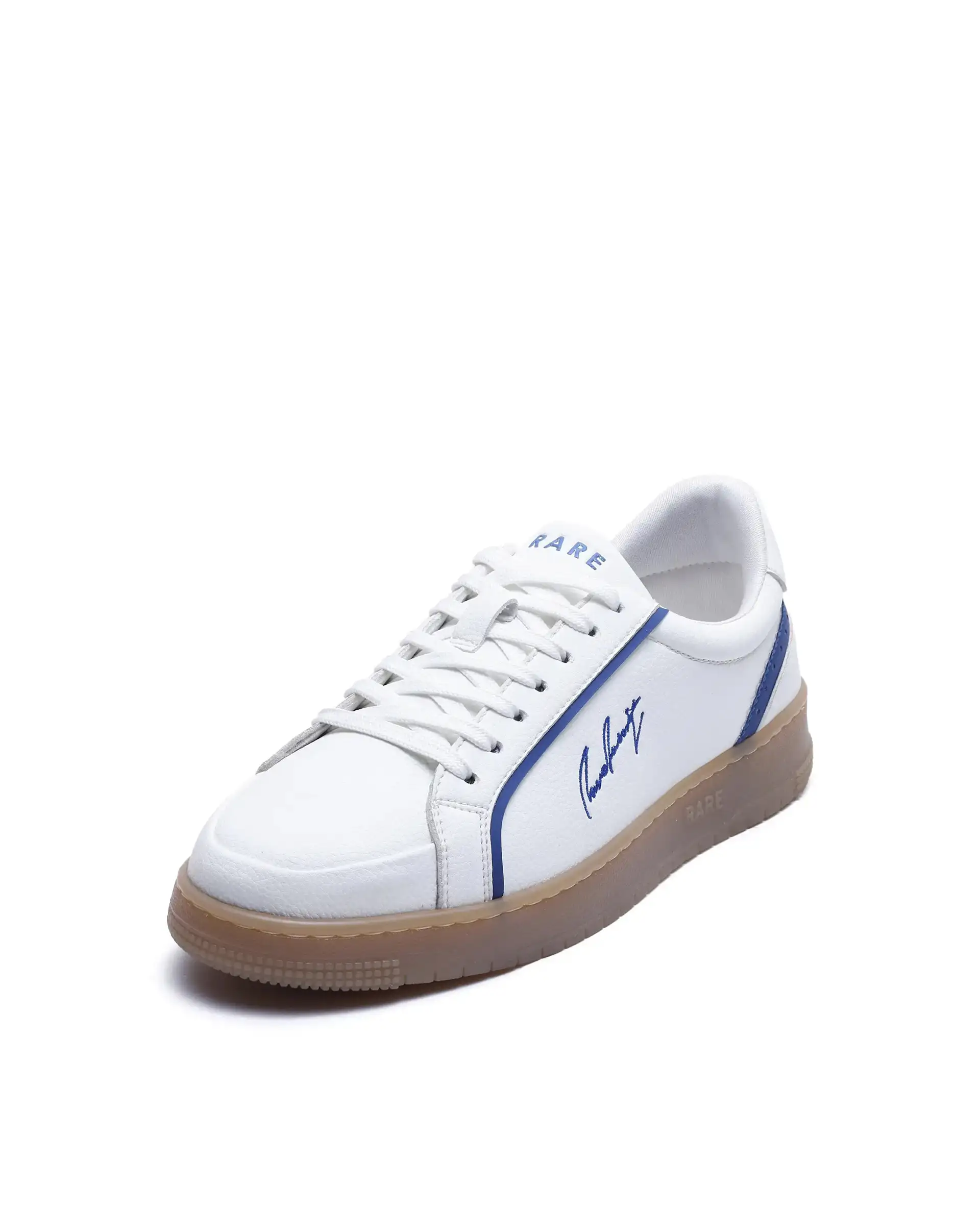 Rare Rabbit Men's Elleo Blue Micro Leather Sneaker - Image 4