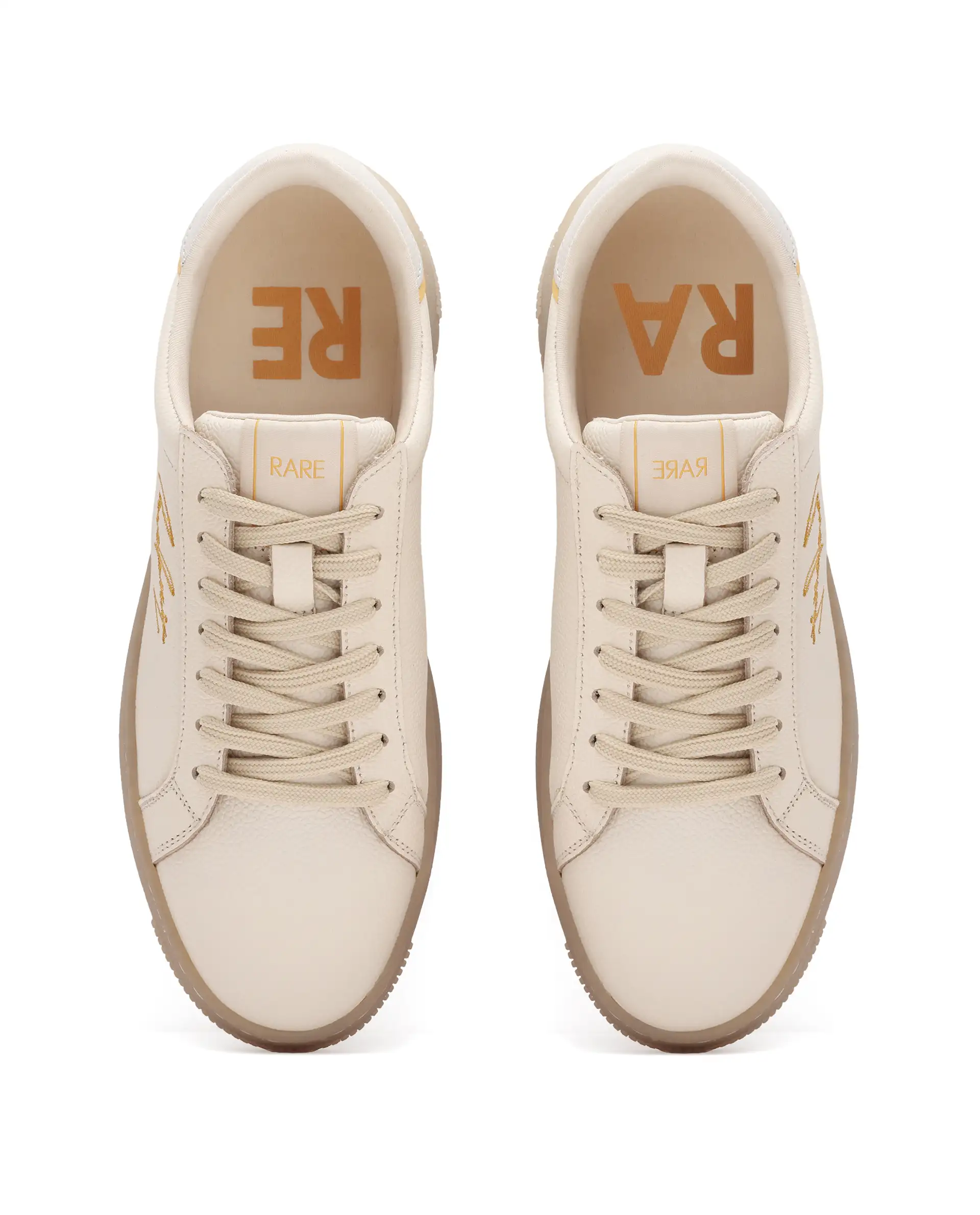 Rare Rabbit Men Elton Beige Lace-Up Closure Sneaker - Image 5