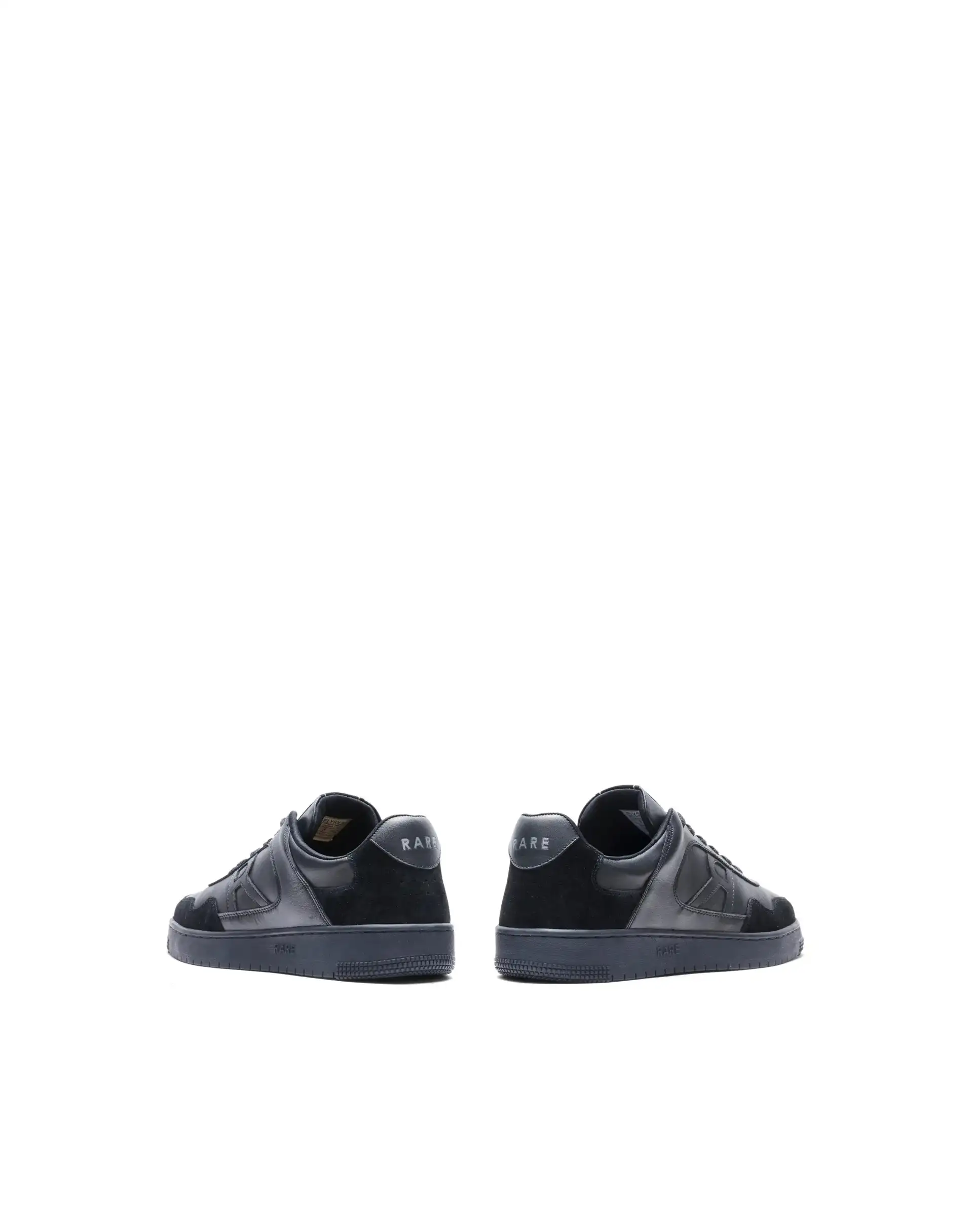 Rare Rabbit Men's Elysium Dark Black Leather Lace-Up Closure Sneaker - Image 5