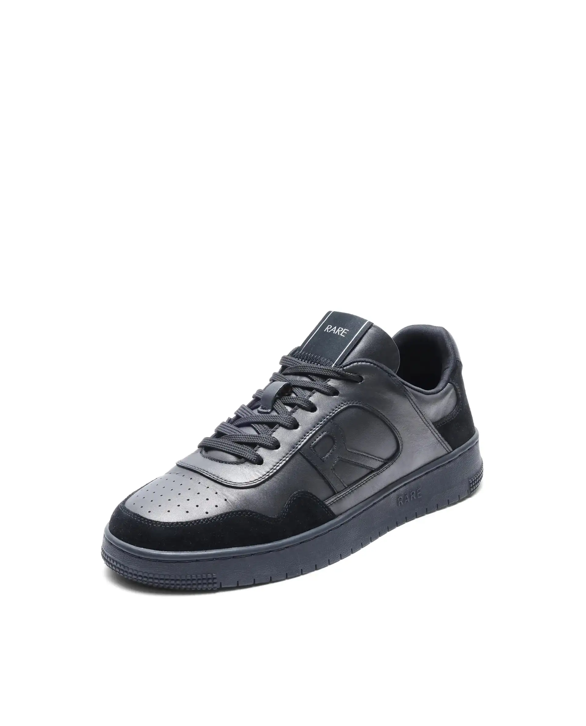 Rare Rabbit Men's Elysium Dark Black Leather Lace-Up Closure Sneaker - Image 7
