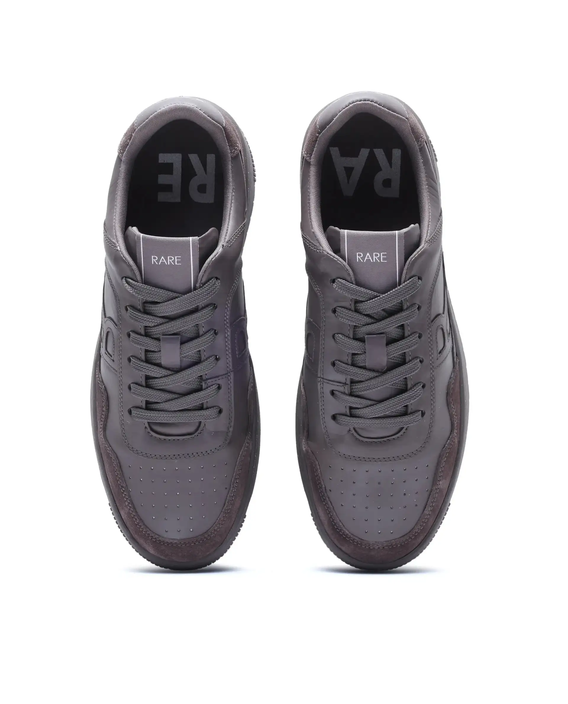Rare Rabbit Men's Elysium Dark Grey Lace-Up Closure Sneaker - Image 5