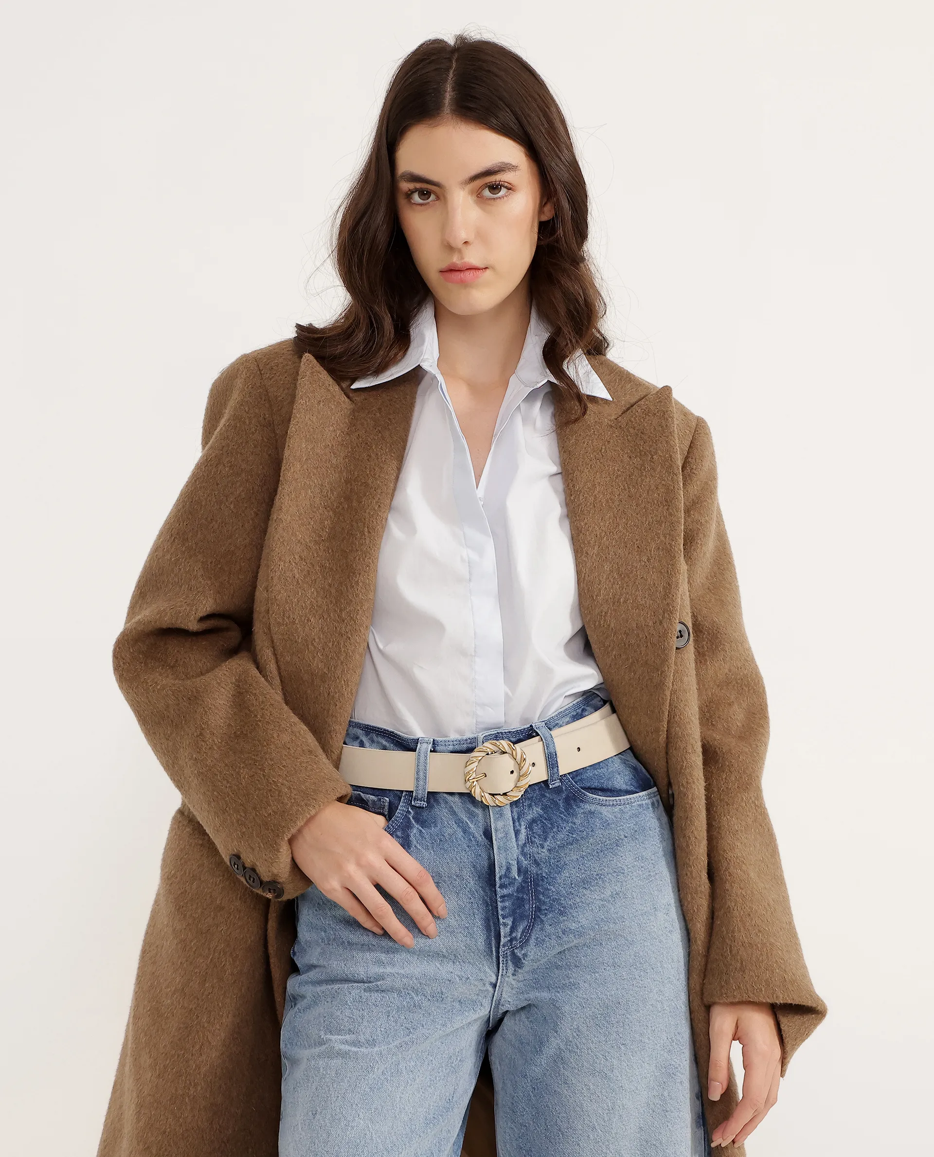 Rareism Women Ember Beige Belt