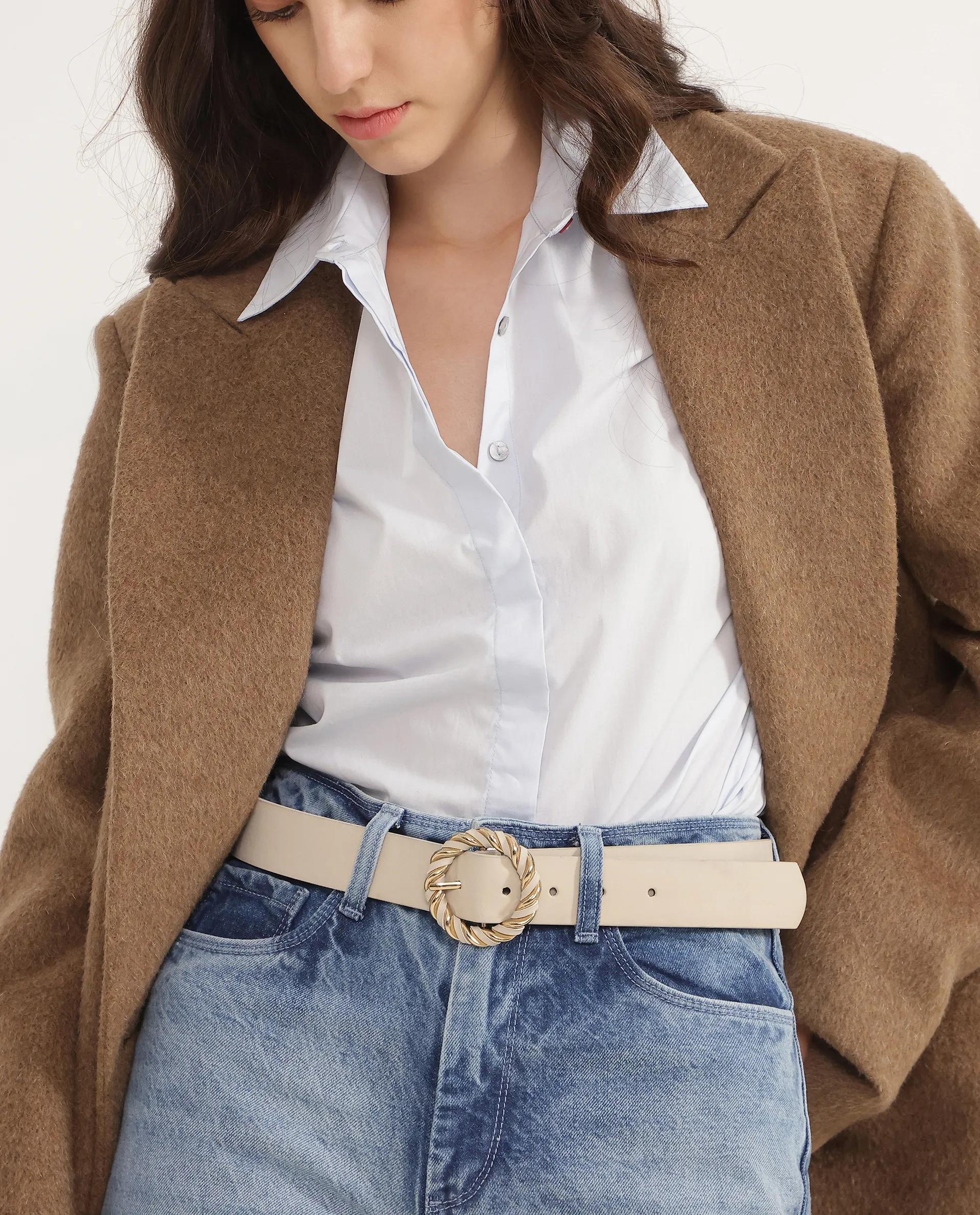 Rareism Women Ember Beige Belt - Image 2