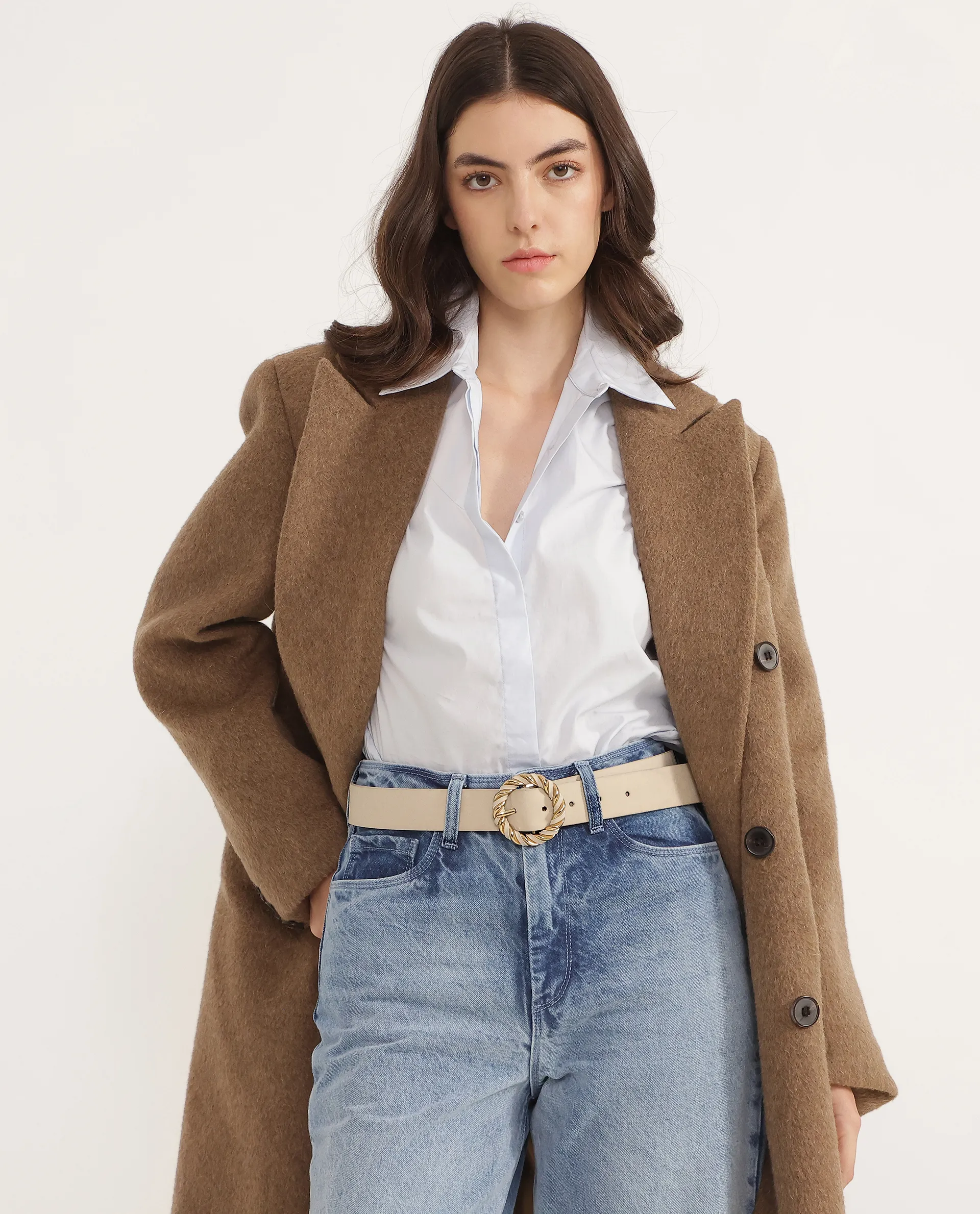 Rareism Women Ember Beige Belt - Image 3