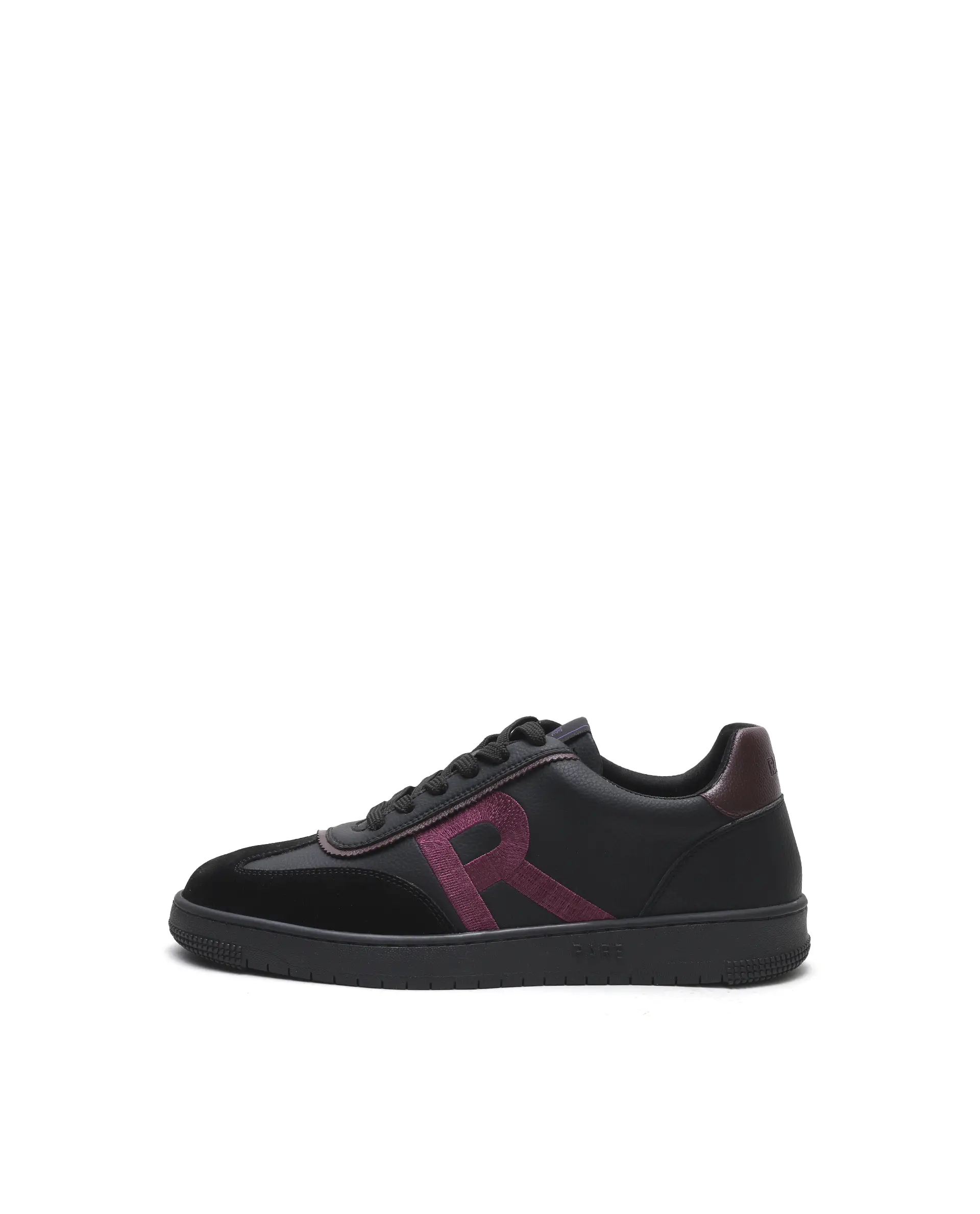 Rare Rabbit Men's Embroy Black Micro Leather Sneaker - Image 8