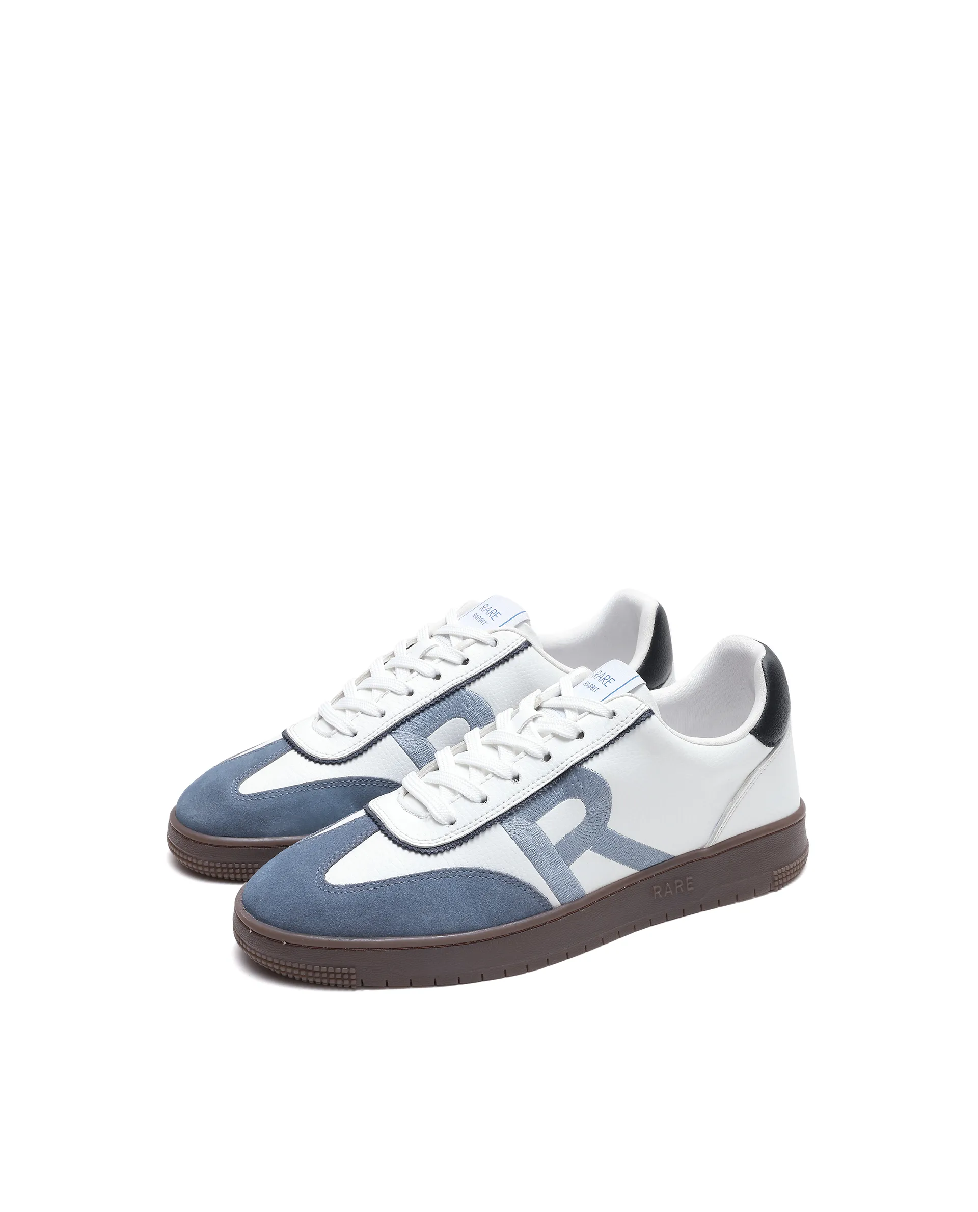 Rare Rabbit Men's Embroy White Micro Leather Sneaker - Image 3