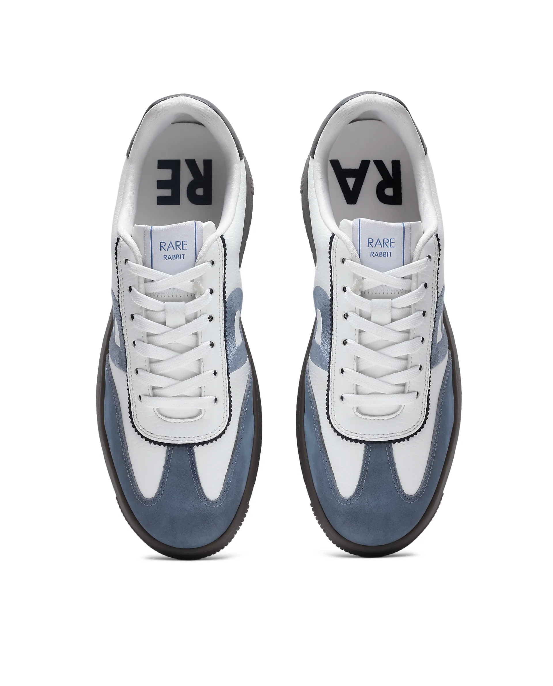 Rare Rabbit Men's Embroy White Micro Leather Sneaker - Image 4