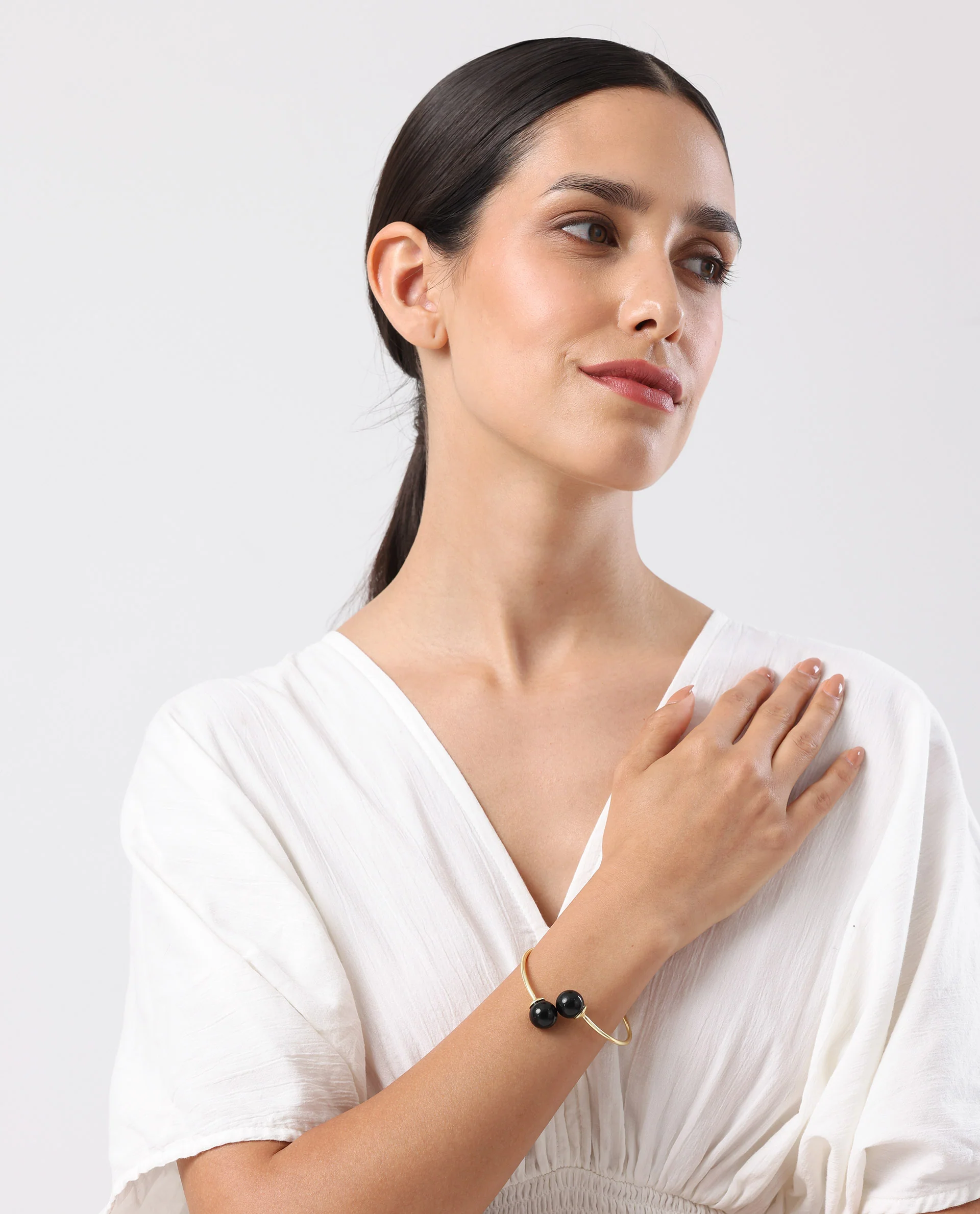Rareism Women Endless Black Black Gold Bracelet - Image 2