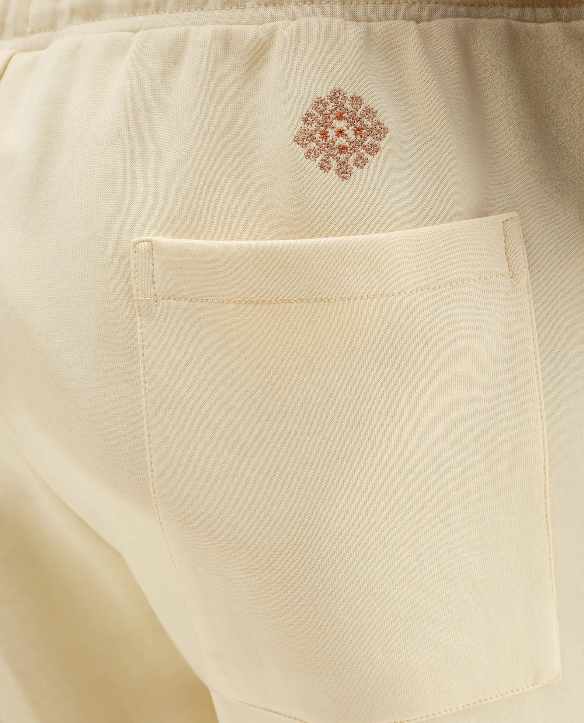 Rare Rabbit Men's Enox Pastel Yellow Cotton Blend Embroidered Regular Fit Shorts - Image 8