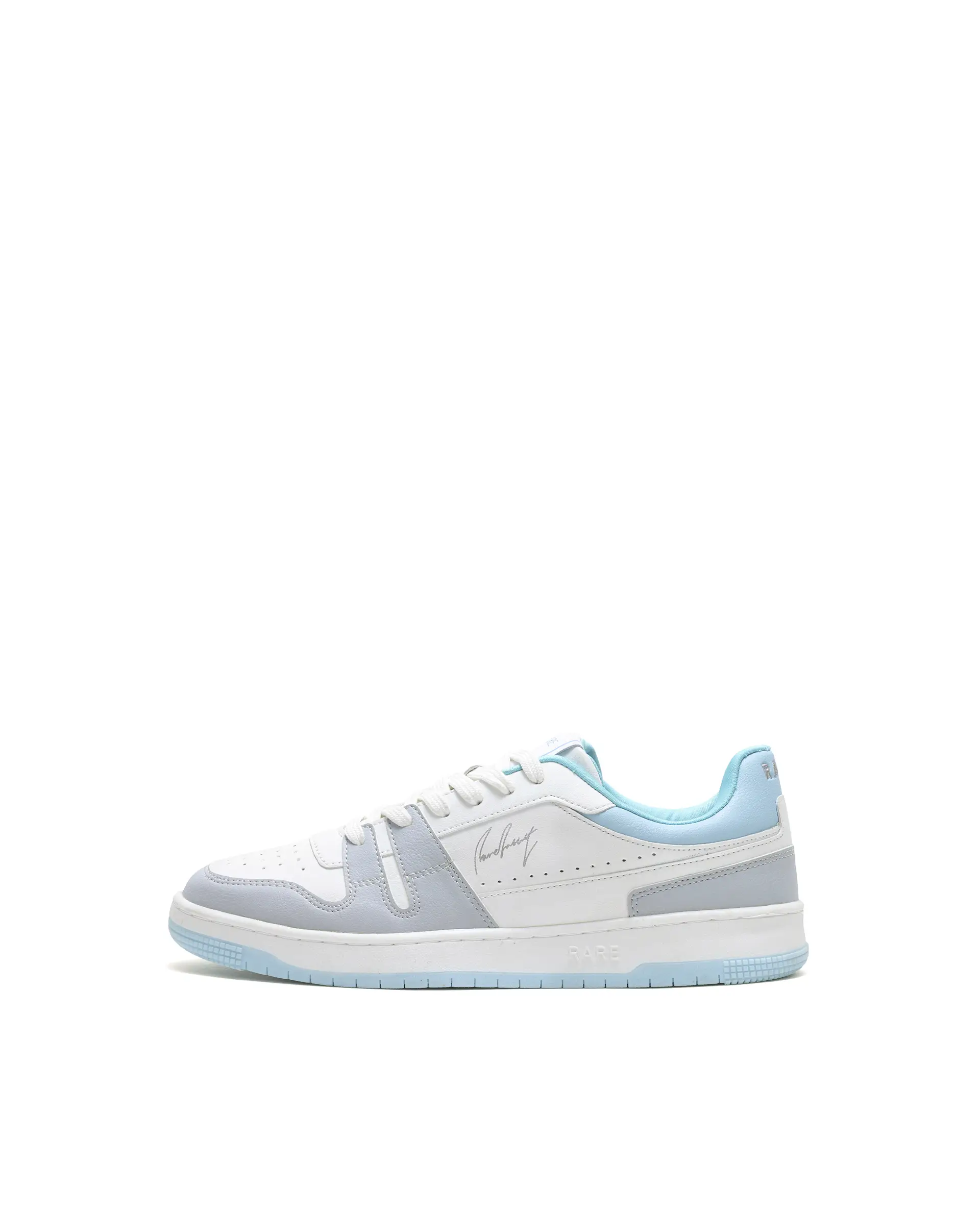 Rare Rabbit Men's Enrik Blue Micro Fiber Sneaker