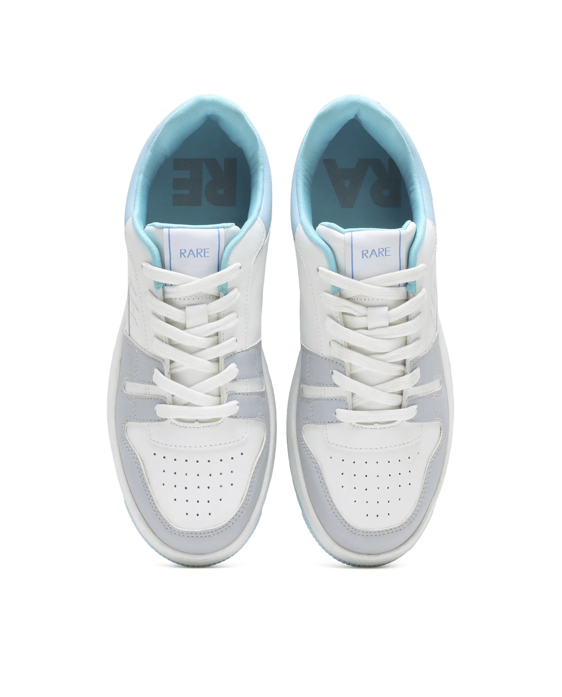 Rare Rabbit Men's Enrik Blue Micro Fiber Sneaker - Image 5