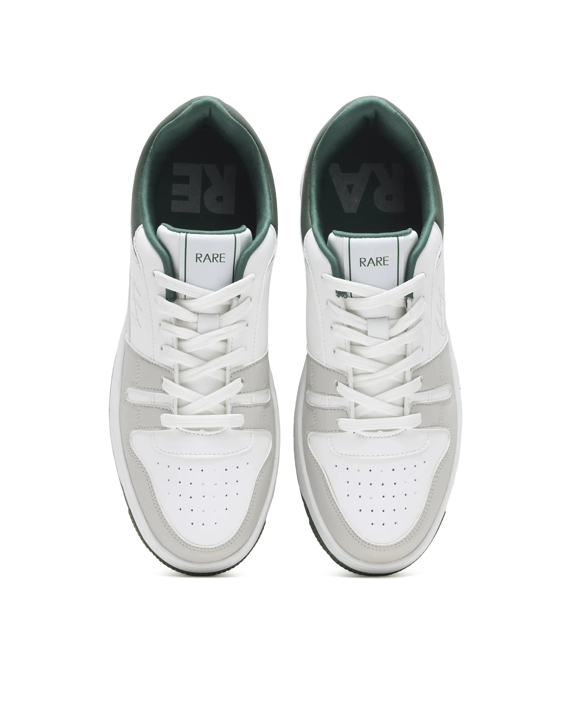 Rare Rabbit Men's Enrik White Micro Fiber Sneaker - Image 3
