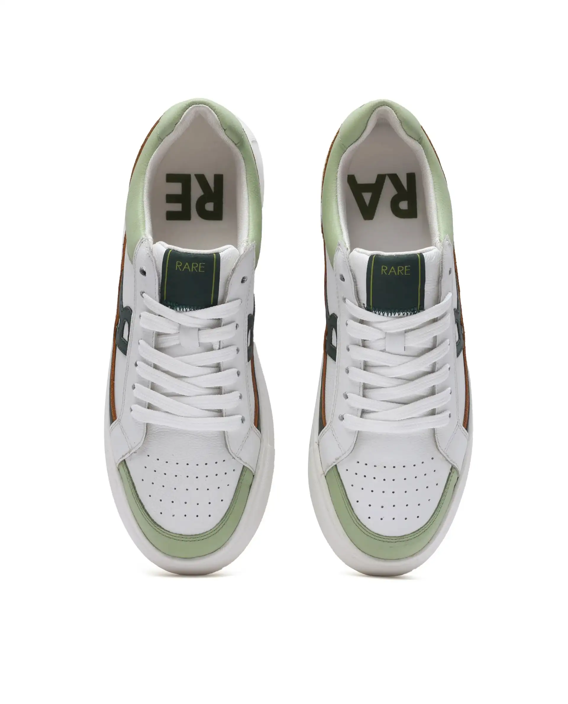 Rare Rabbit Men's Enzo Green Leather Lace-Up Closure Sneaker - Image 7