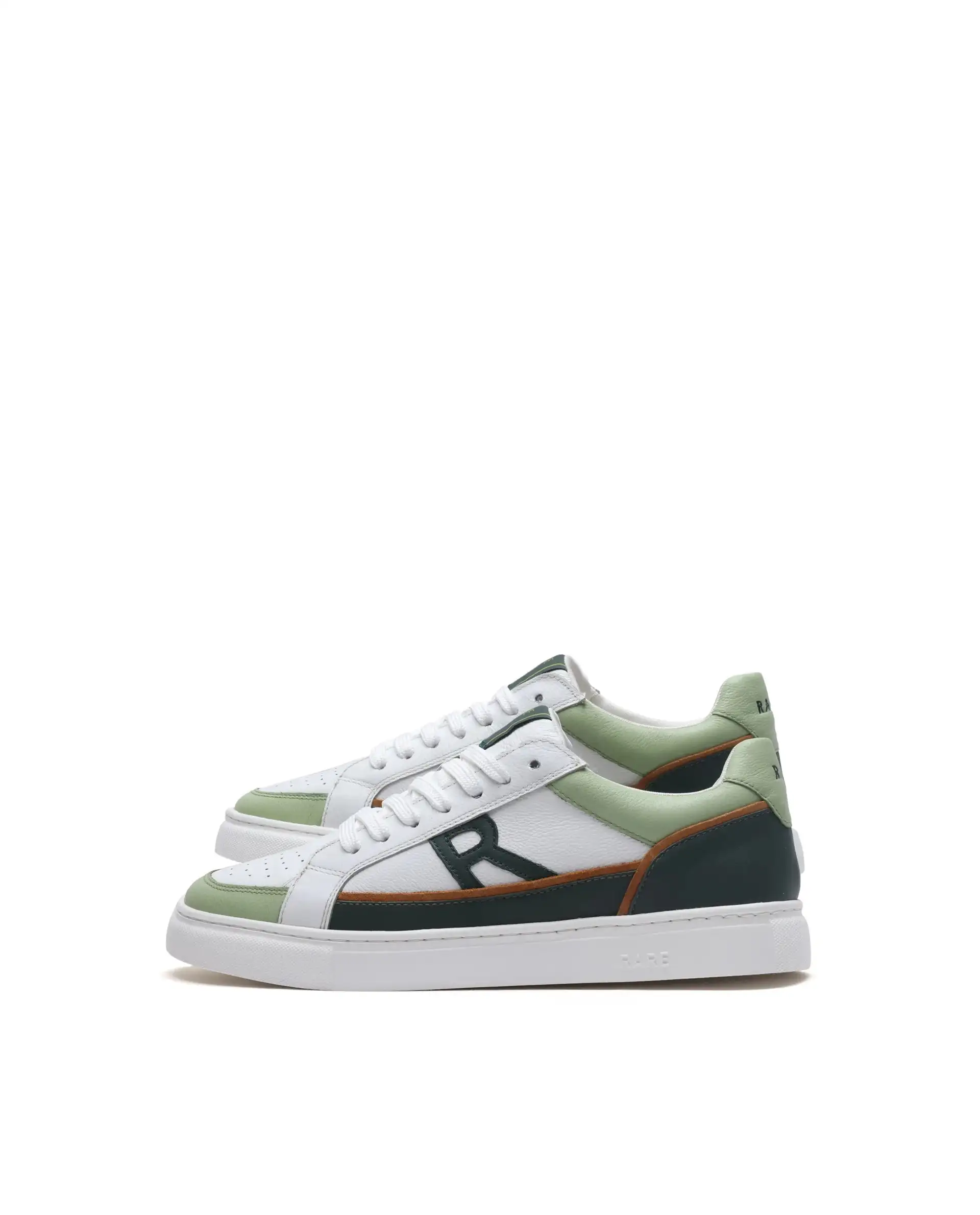 Rare Rabbit Men's Enzo Green Leather Lace-Up Closure Sneaker - Image 8