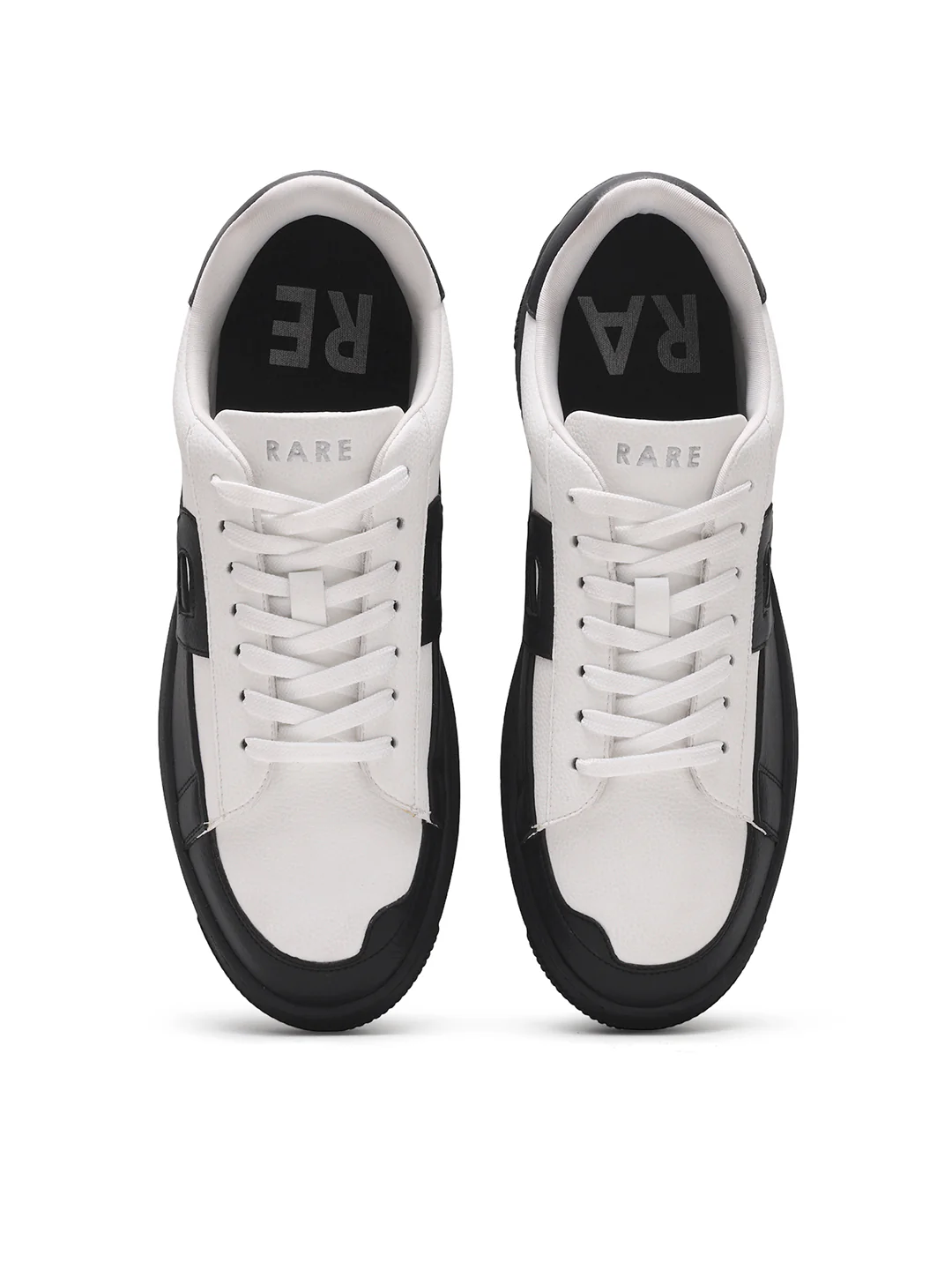 Rare Rabbit Men's Erik Black Micro Fiber Sneaker - Image 3