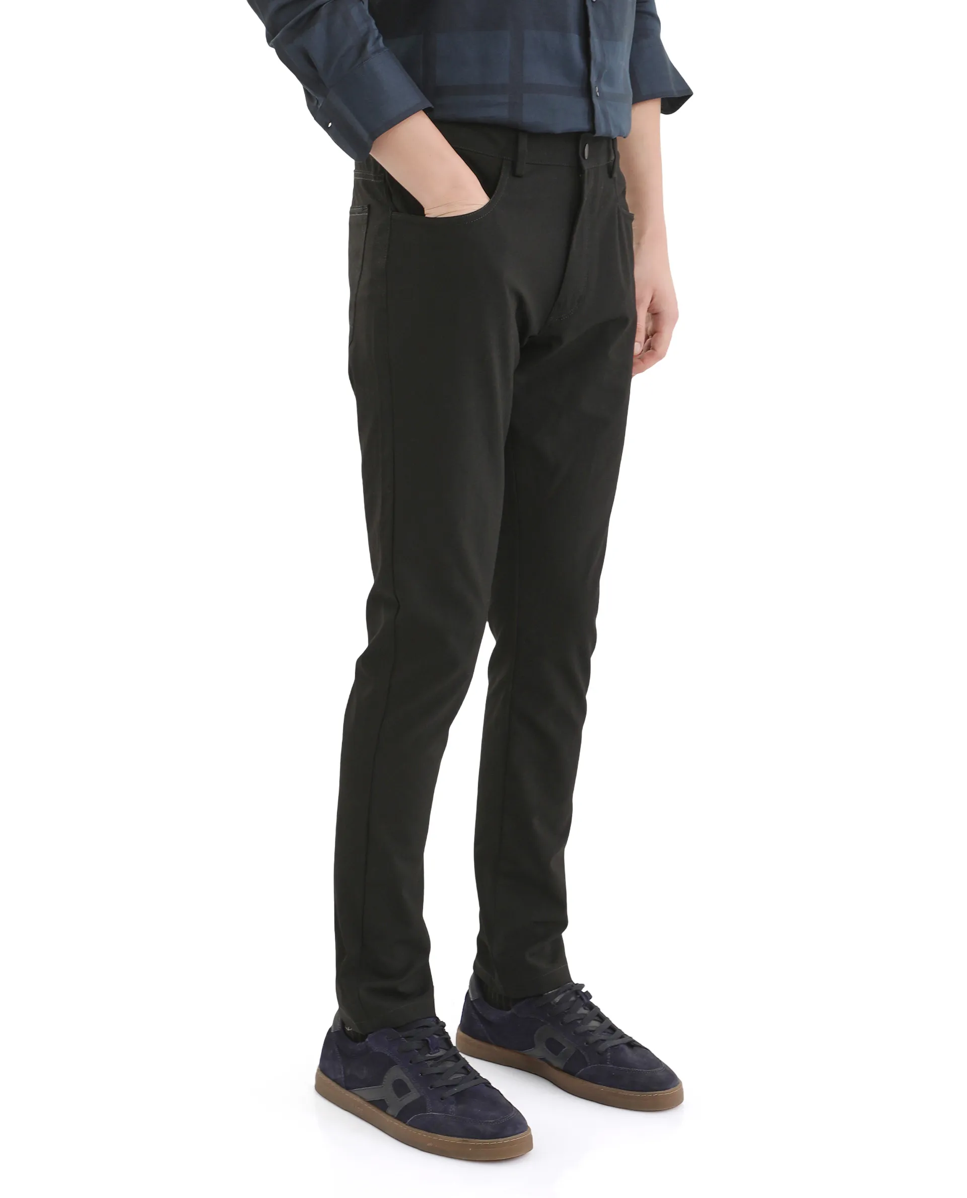Rare Rabbit Men's Cotton Plain Regular Fit Trouser - Image 5