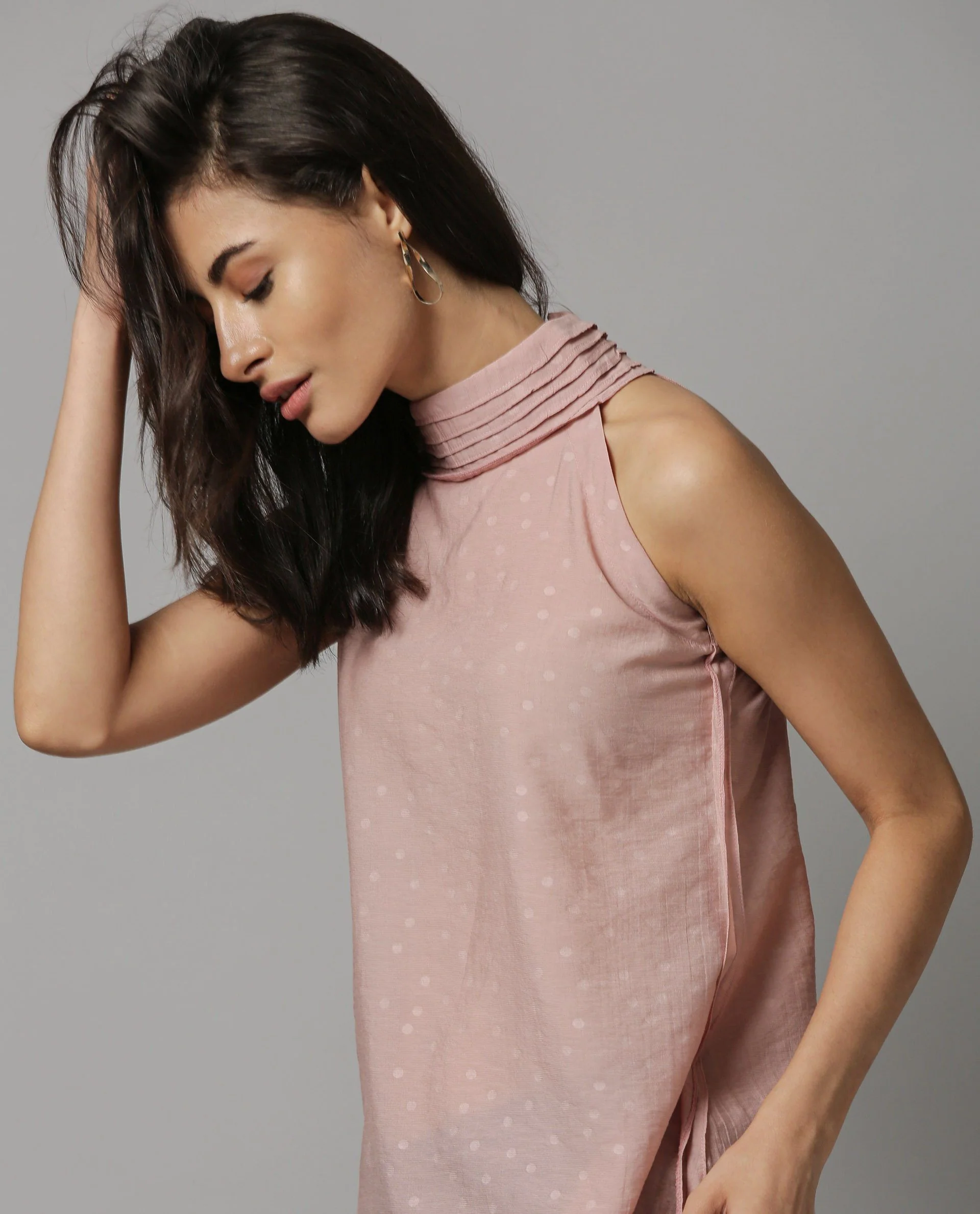Rareism Women Feather Pink Top Sleeveless - Image 8