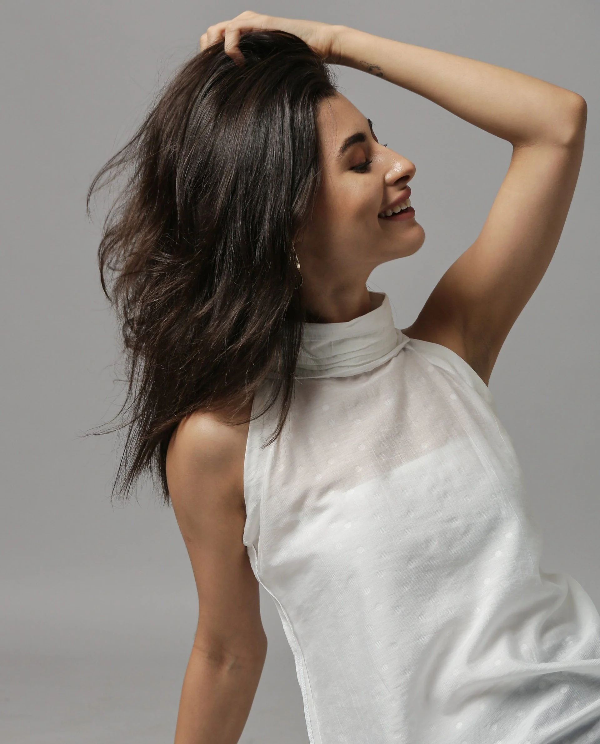 Rareism Women Feather White Top Sleeveless