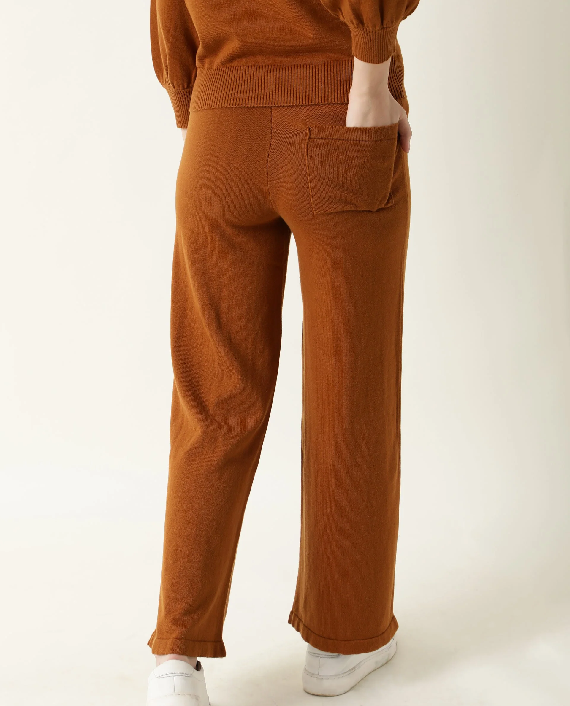 Rareism Women's Finn Rust Cotton Hooded Plain Straight Fit Track Suit - Image 10