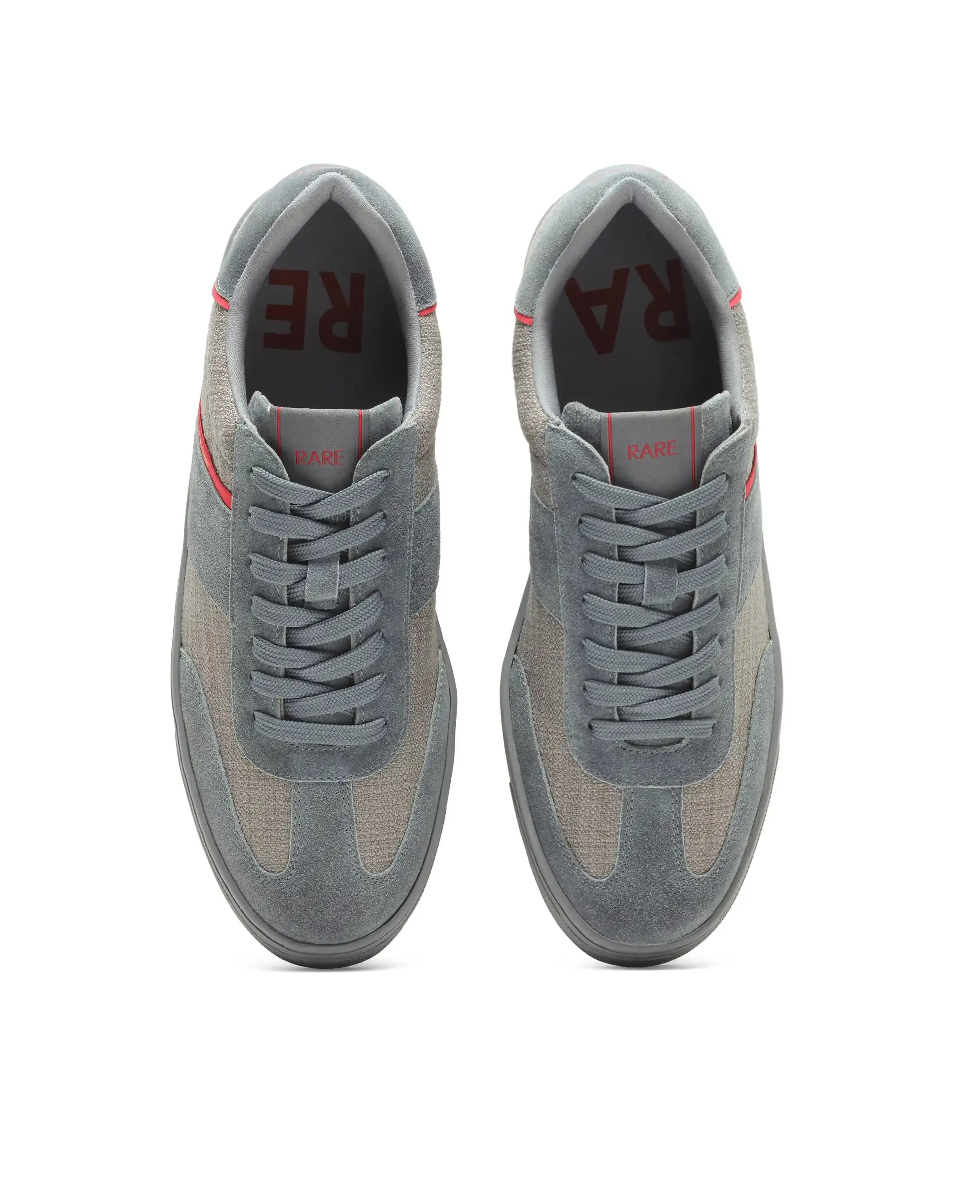 Rare Rabbit Men's Fizzo Grey Suede Sneaker - Image 2