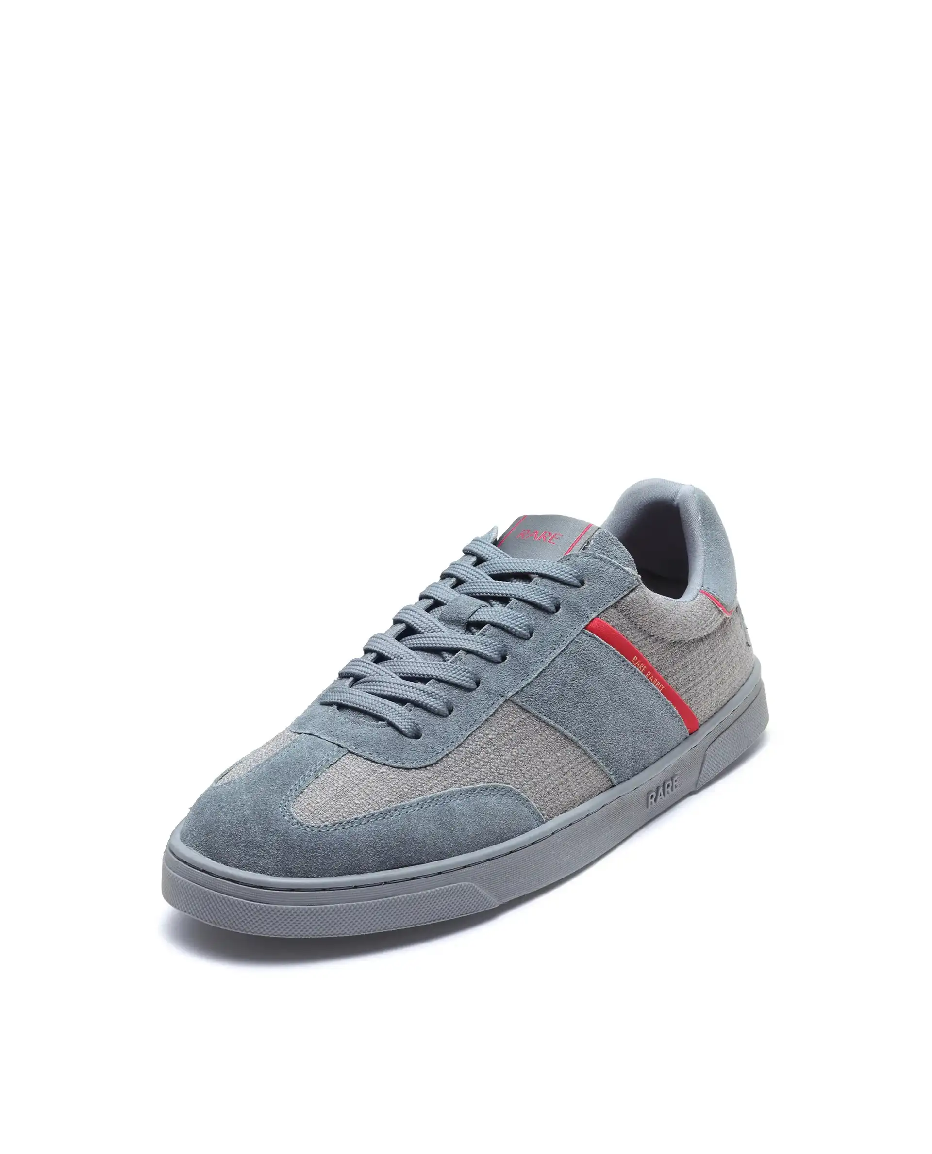 Rare Rabbit Men's Fizzo Grey Suede Sneaker - Image 4