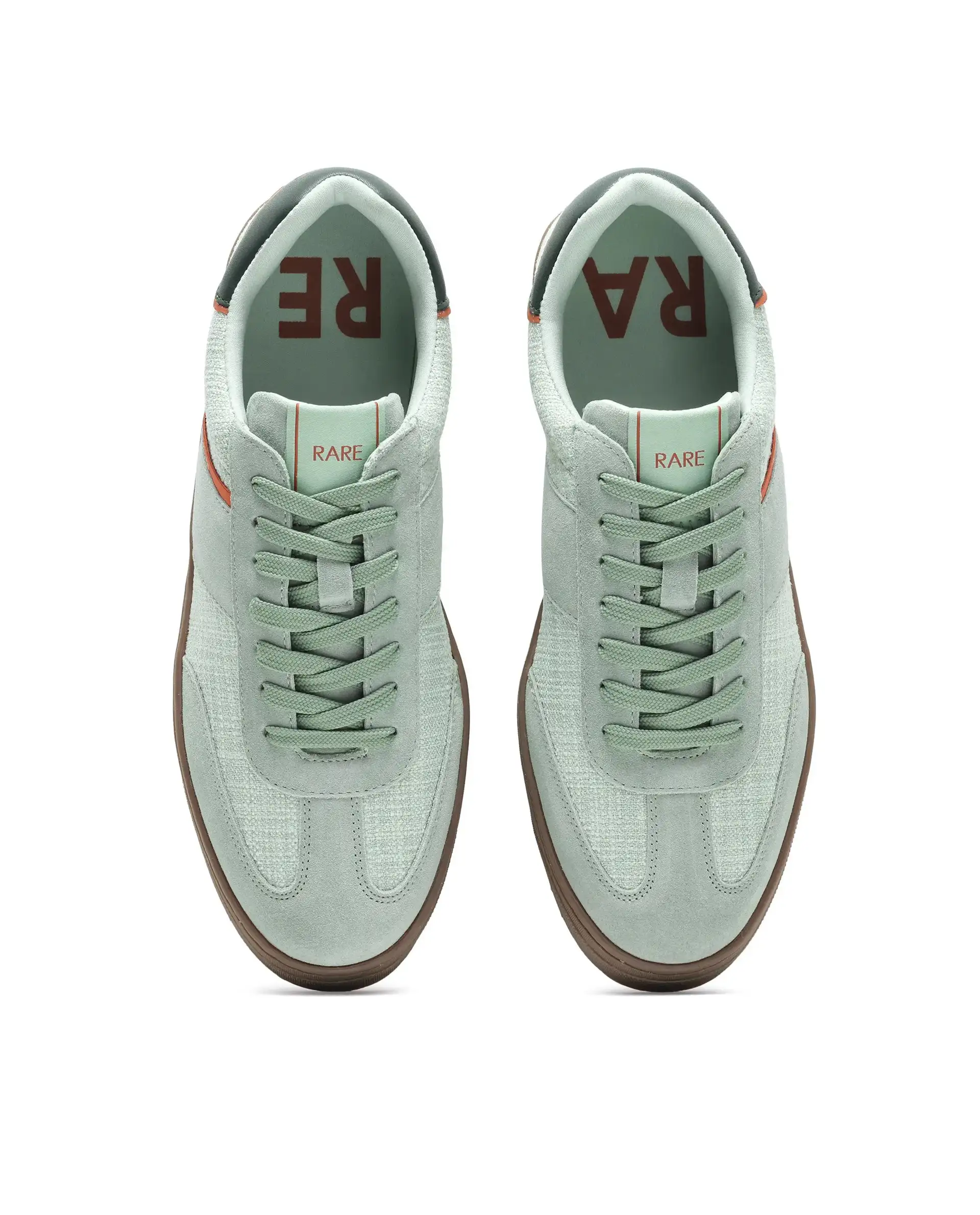 Rare Rabbit Men's Fizzo Light Sage Suede Sneaker - Image 2