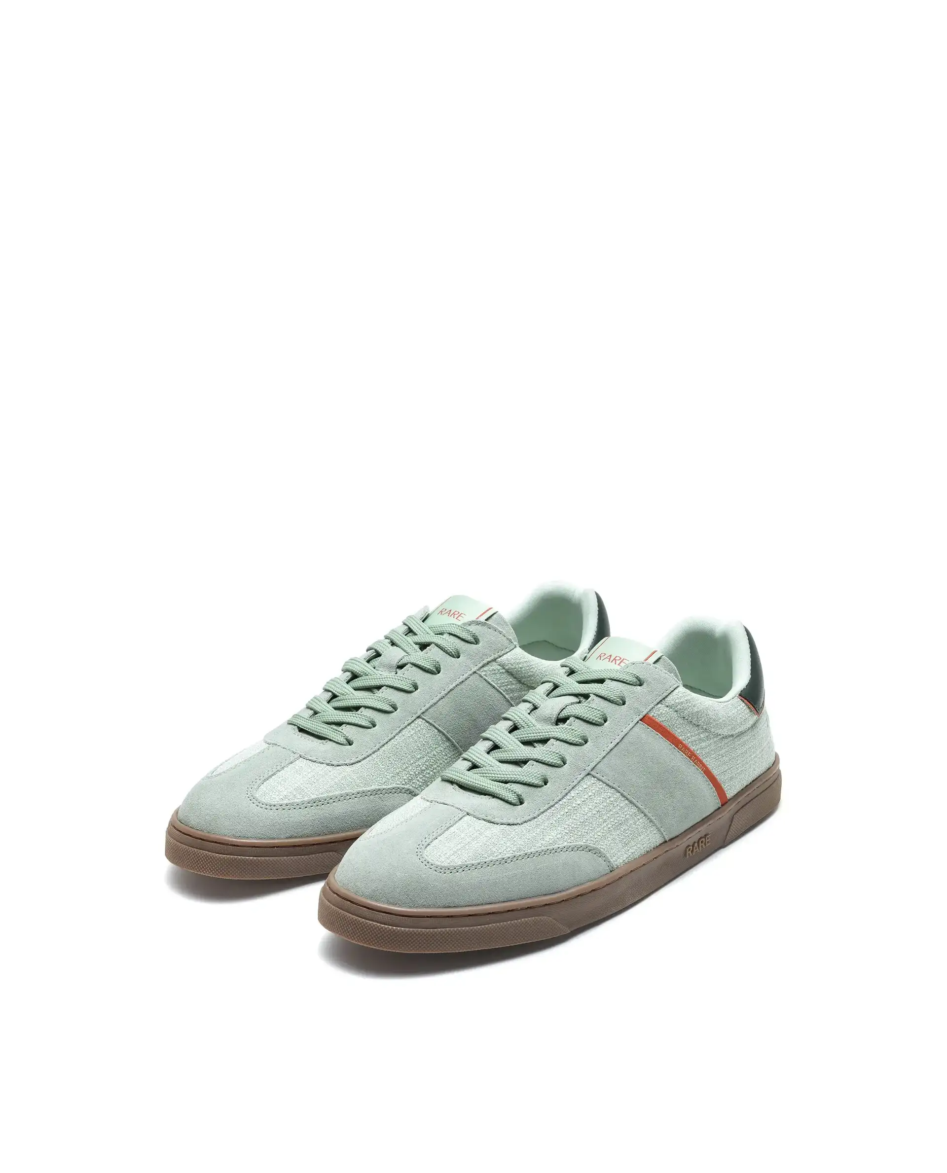 Rare Rabbit Men's Fizzo Light Sage Suede Sneaker - Image 3