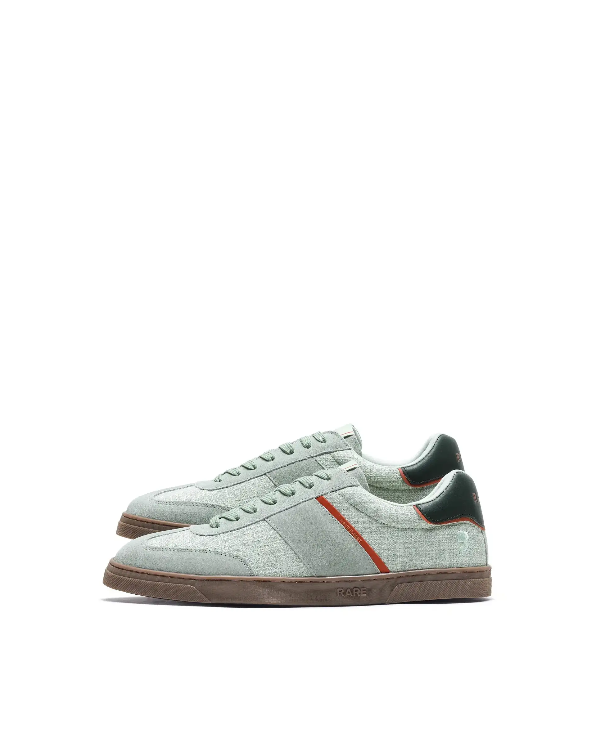 Rare Rabbit Men's Fizzo Light Sage Suede Sneaker - Image 5