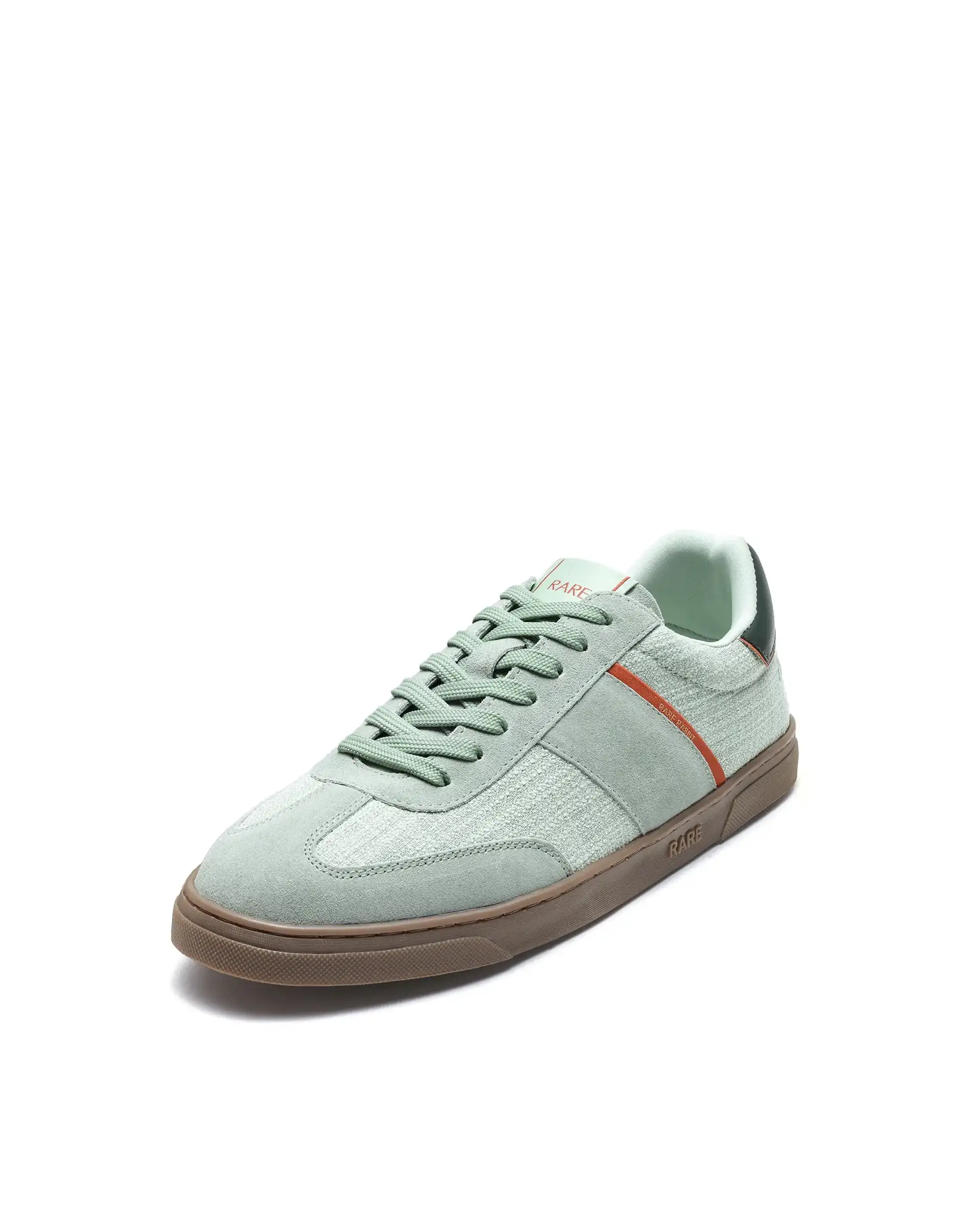 Rare Rabbit Men's Fizzo Light Sage Suede Sneaker - Image 6