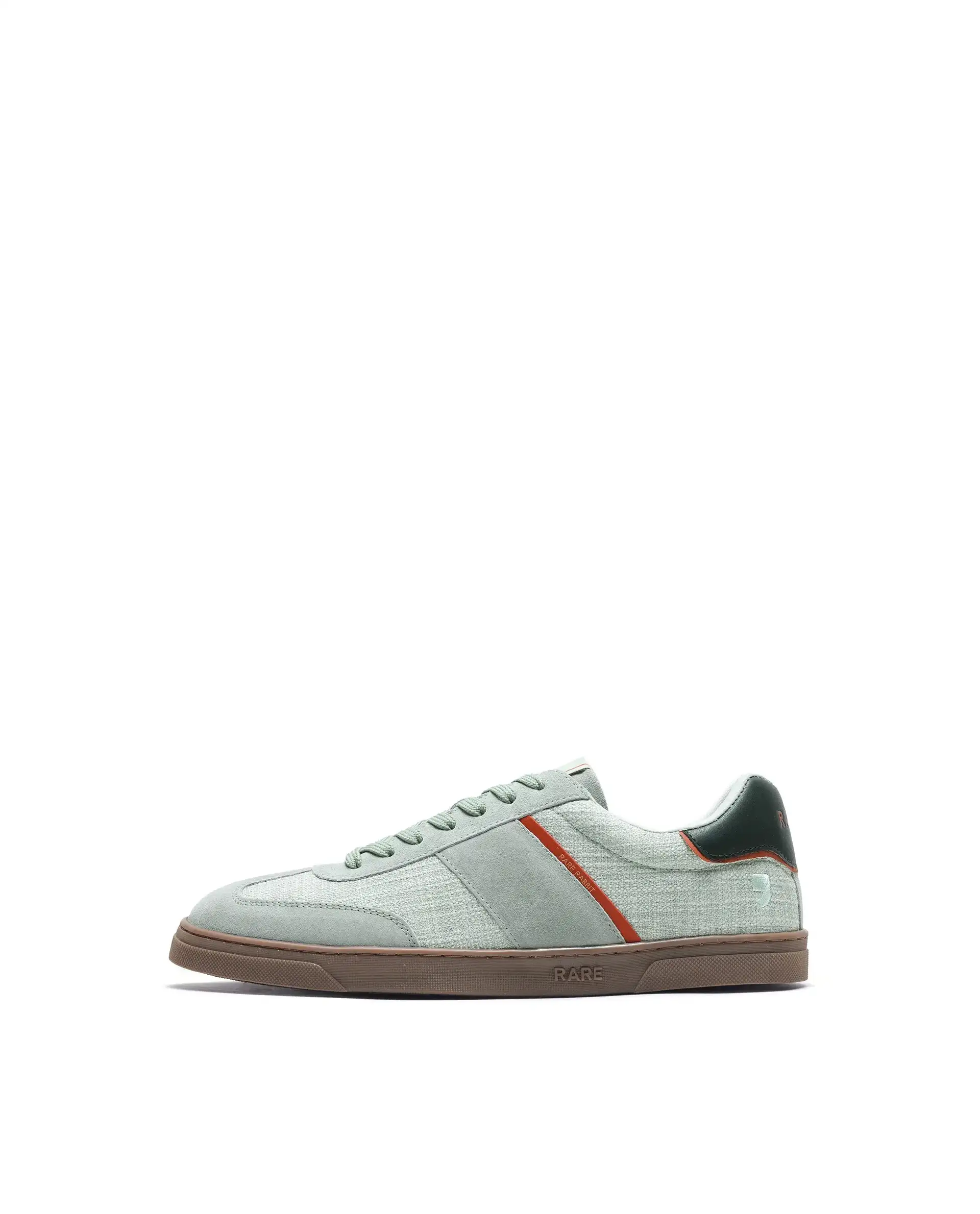 Rare Rabbit Men's Fizzo Light Sage Suede Sneaker - Image 8