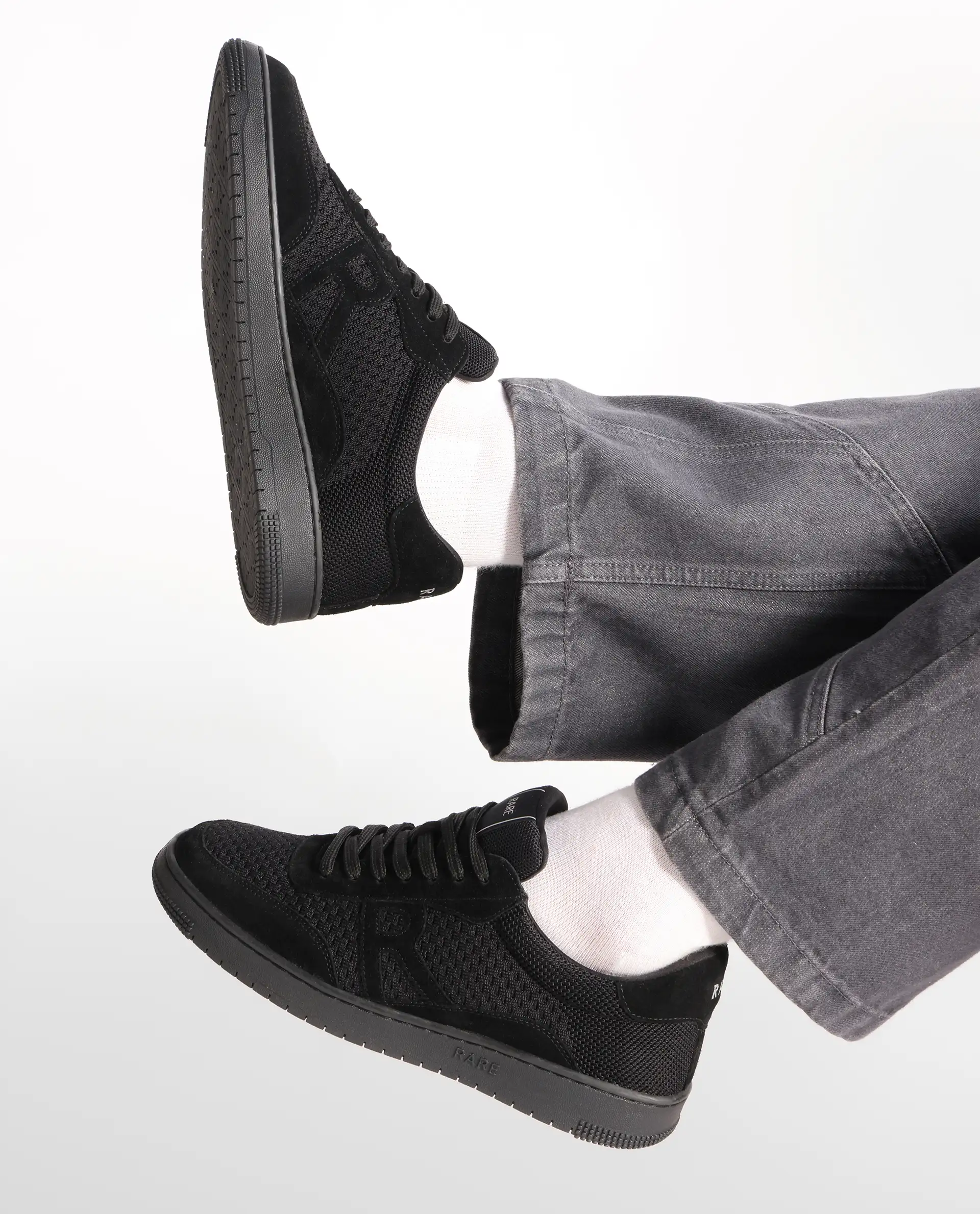 Rare Rabbit Men's Flint Black Lace-Up Closure Sneaker - Image 2